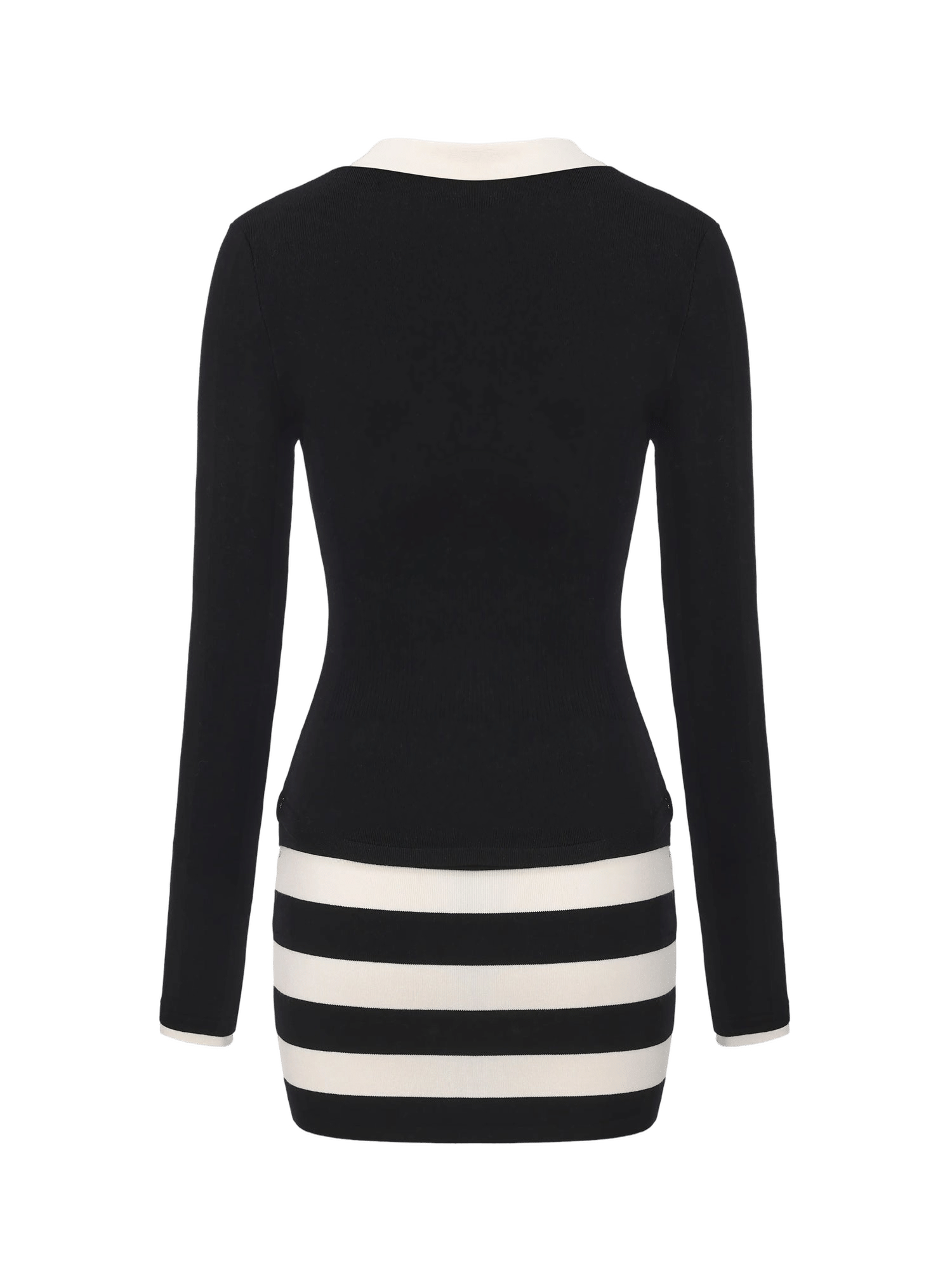 Tessa Striped Black Knit Dress made by Nana Jacqueline