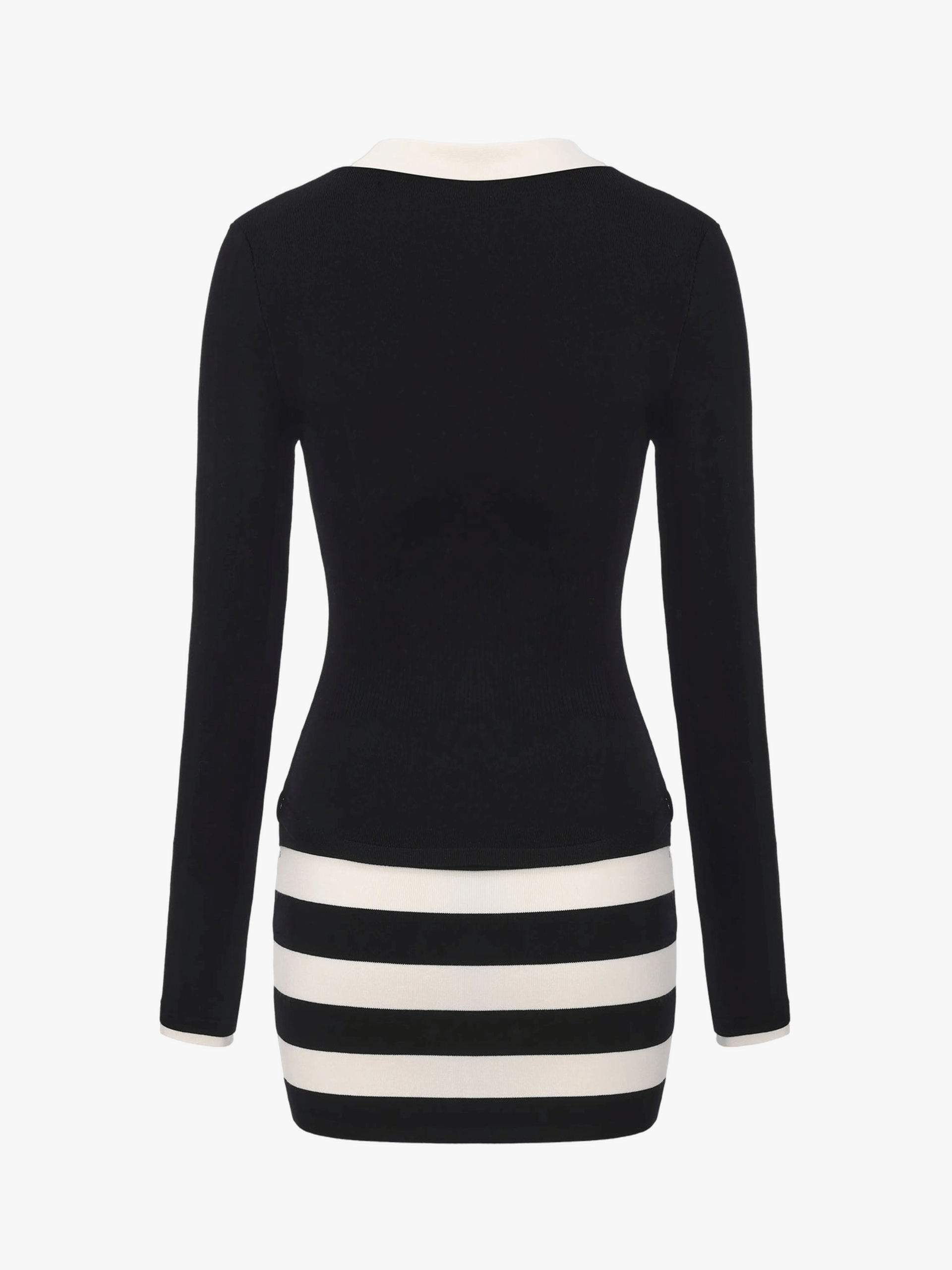 Tessa Striped Black Knit Dress made by Nana Jacqueline