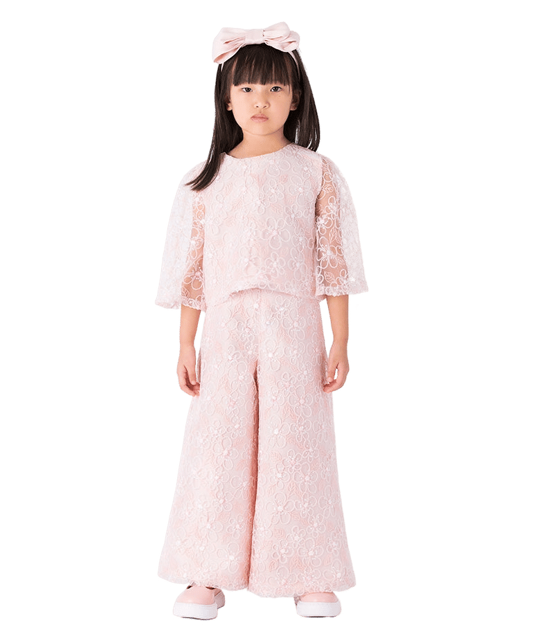 Floral Embroidered Lace Outfit | 2 Pieces made by Mama Luma