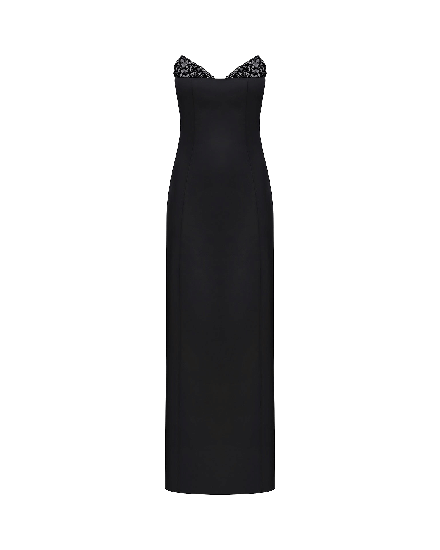 Crystal-Detailed Strapless Gown made by NDS The Label