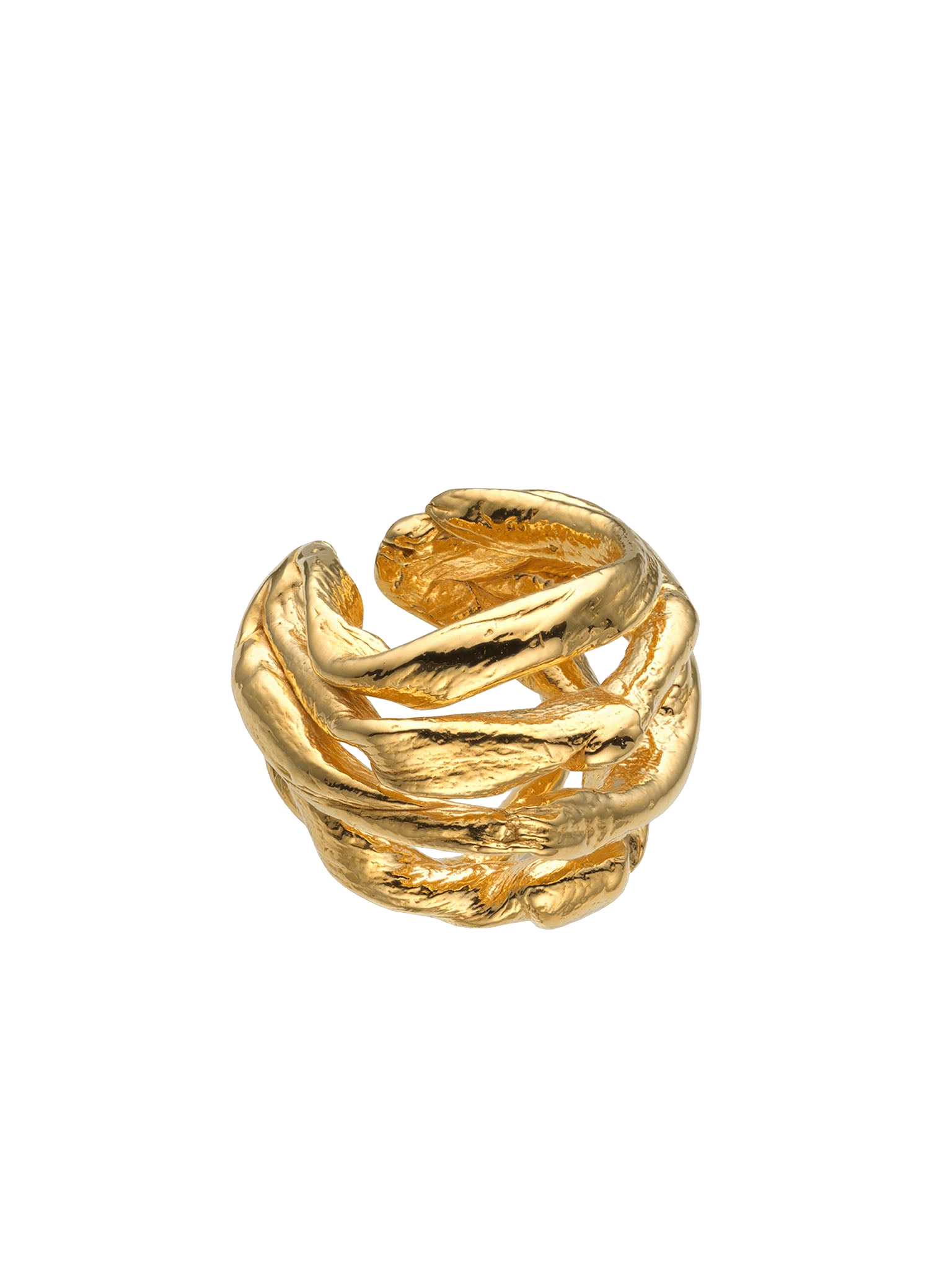 Talisman Wave Ear Cuff Gold made by Eva Remenyi