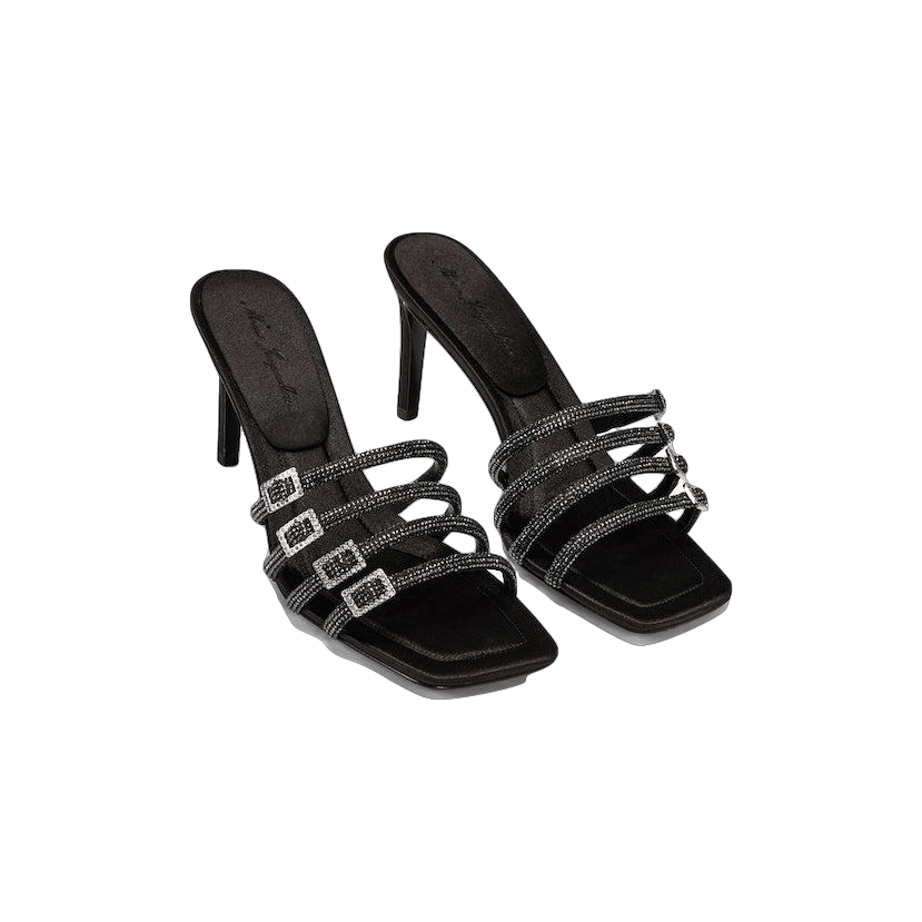 Black Shay Sandals (Final Sale) in Black made by Nana Jacqueline