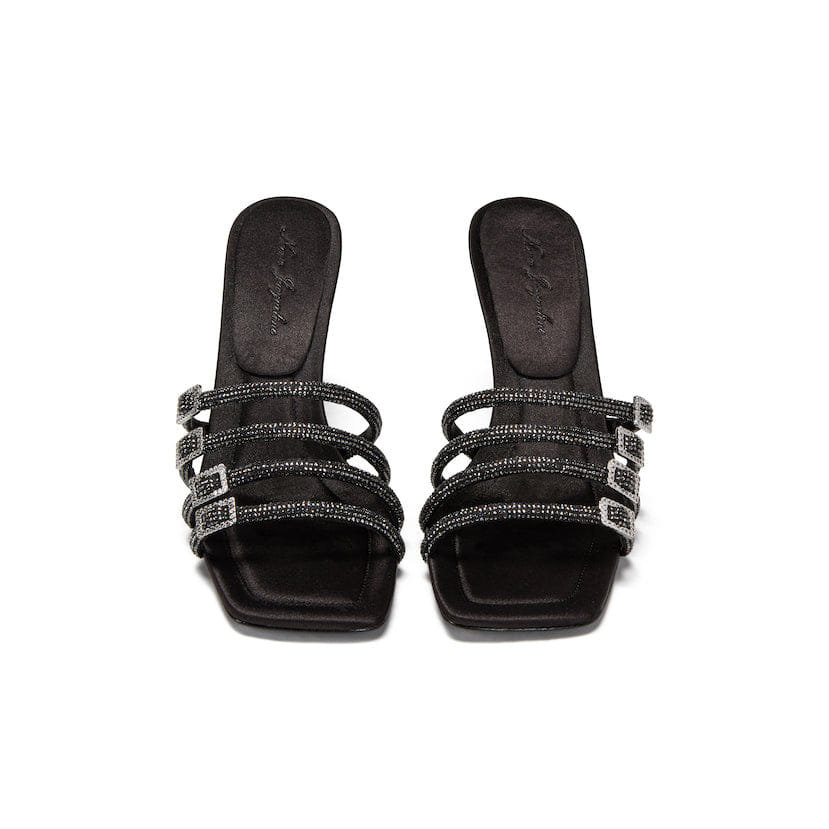 Black Shay Sandals (Final Sale) in Black made by Nana Jacqueline