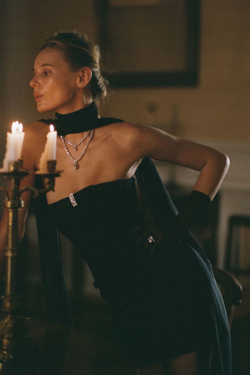 Lucie Bow Dress (Black) made by Nana Jacqueline