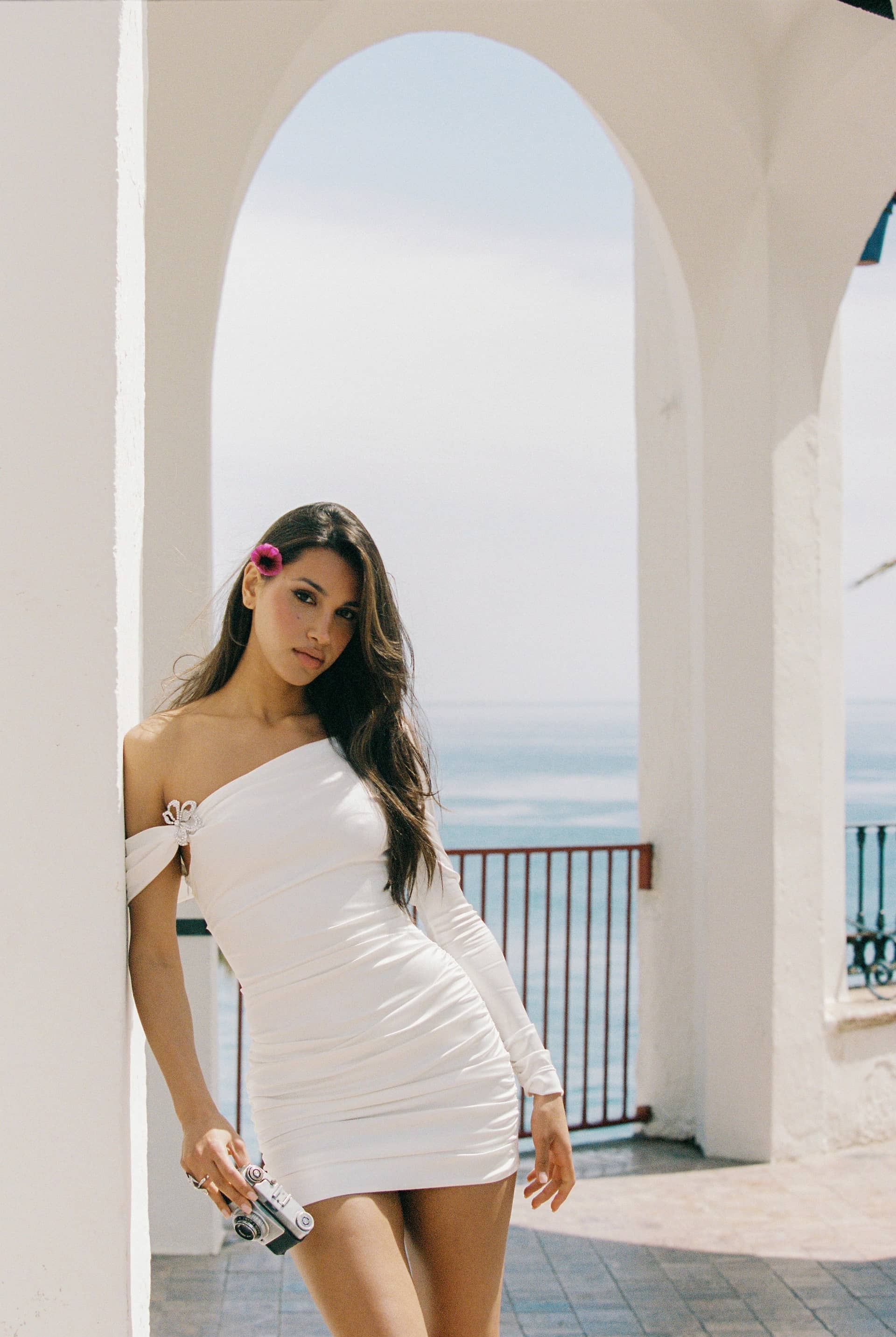 Marlene Dress (White) made by Nana Jacqueline