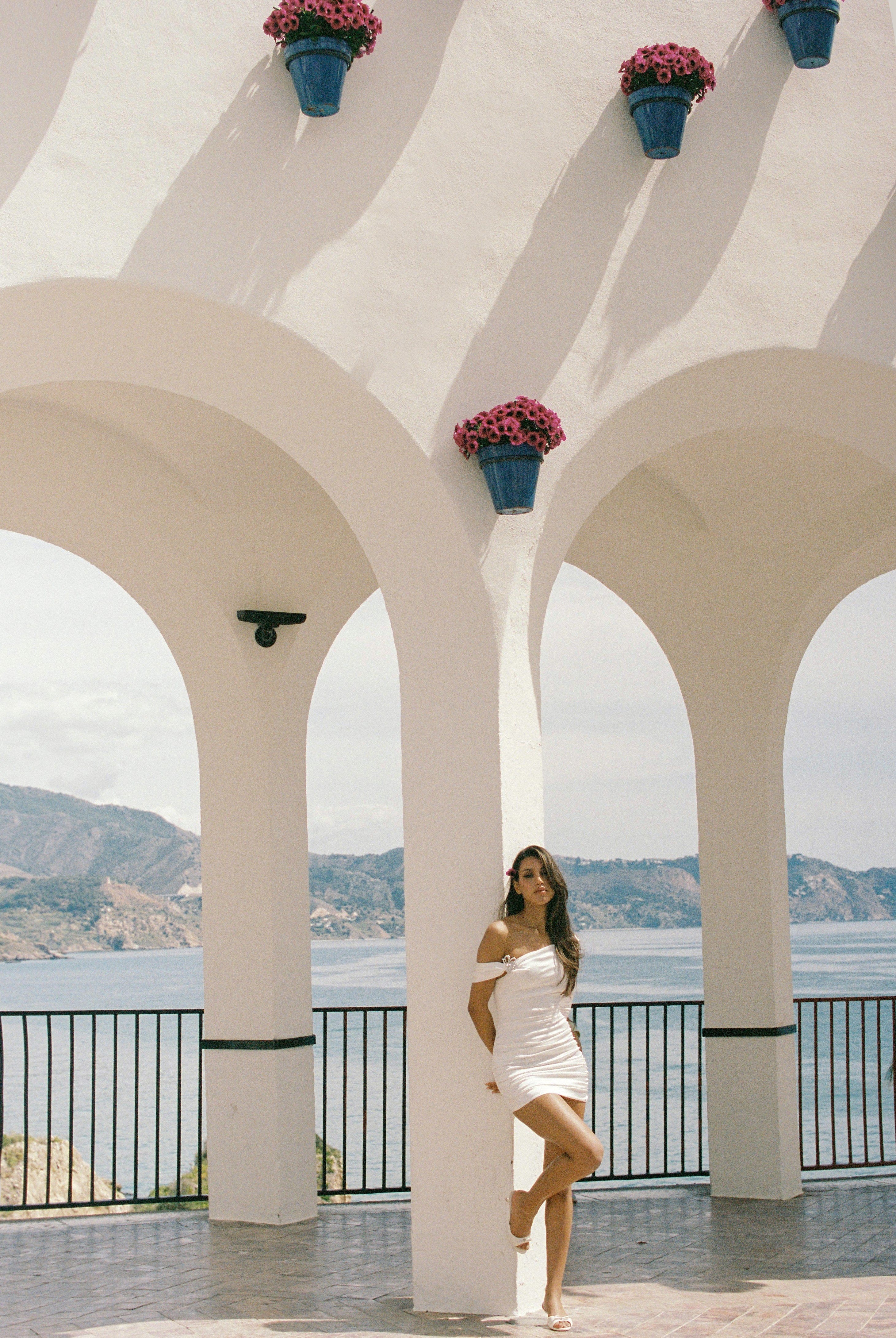 Marlene Dress (White) made by Nana Jacqueline