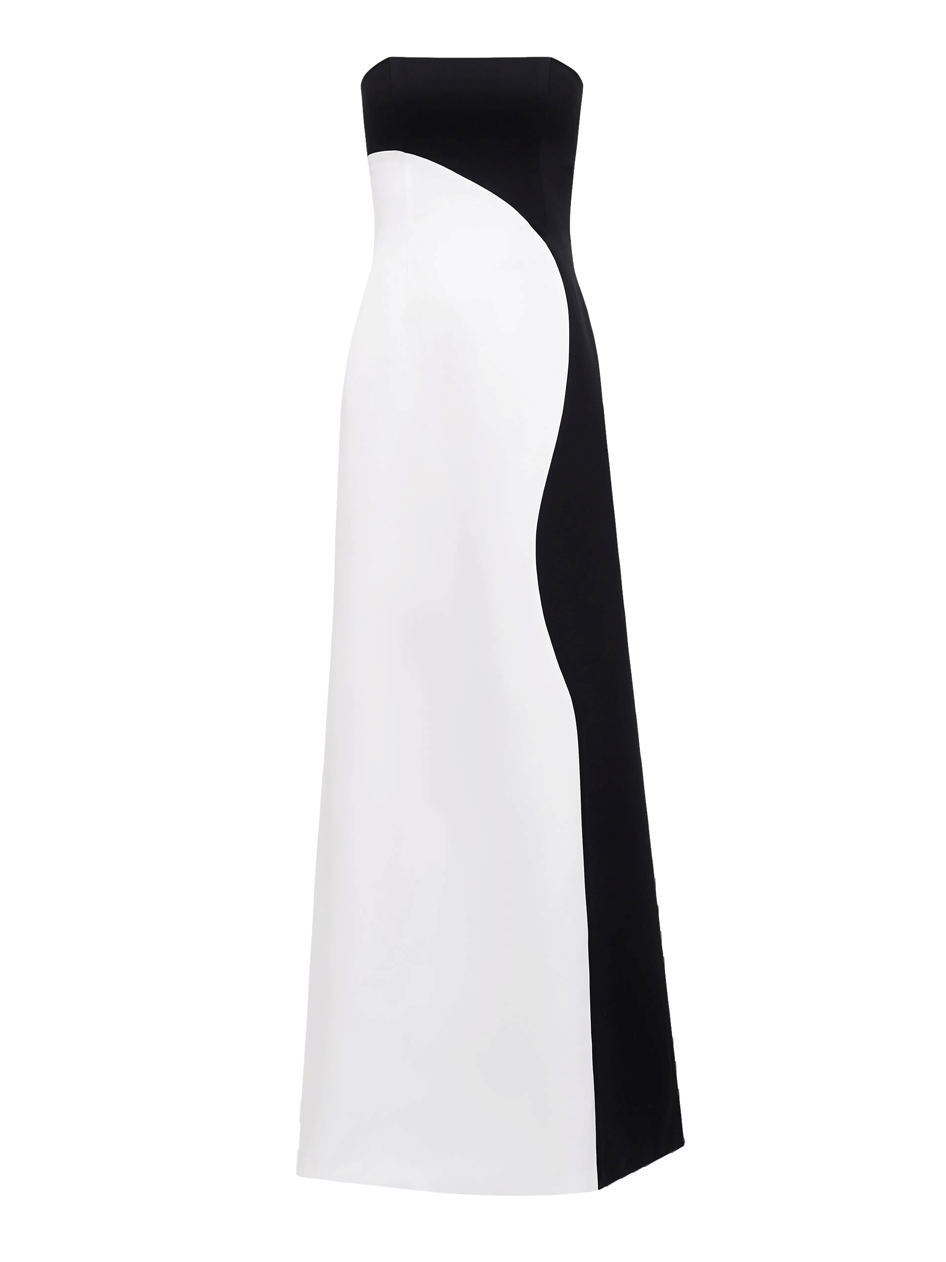 Strapless Two-Toned Maxi Dress made by NDS The Label