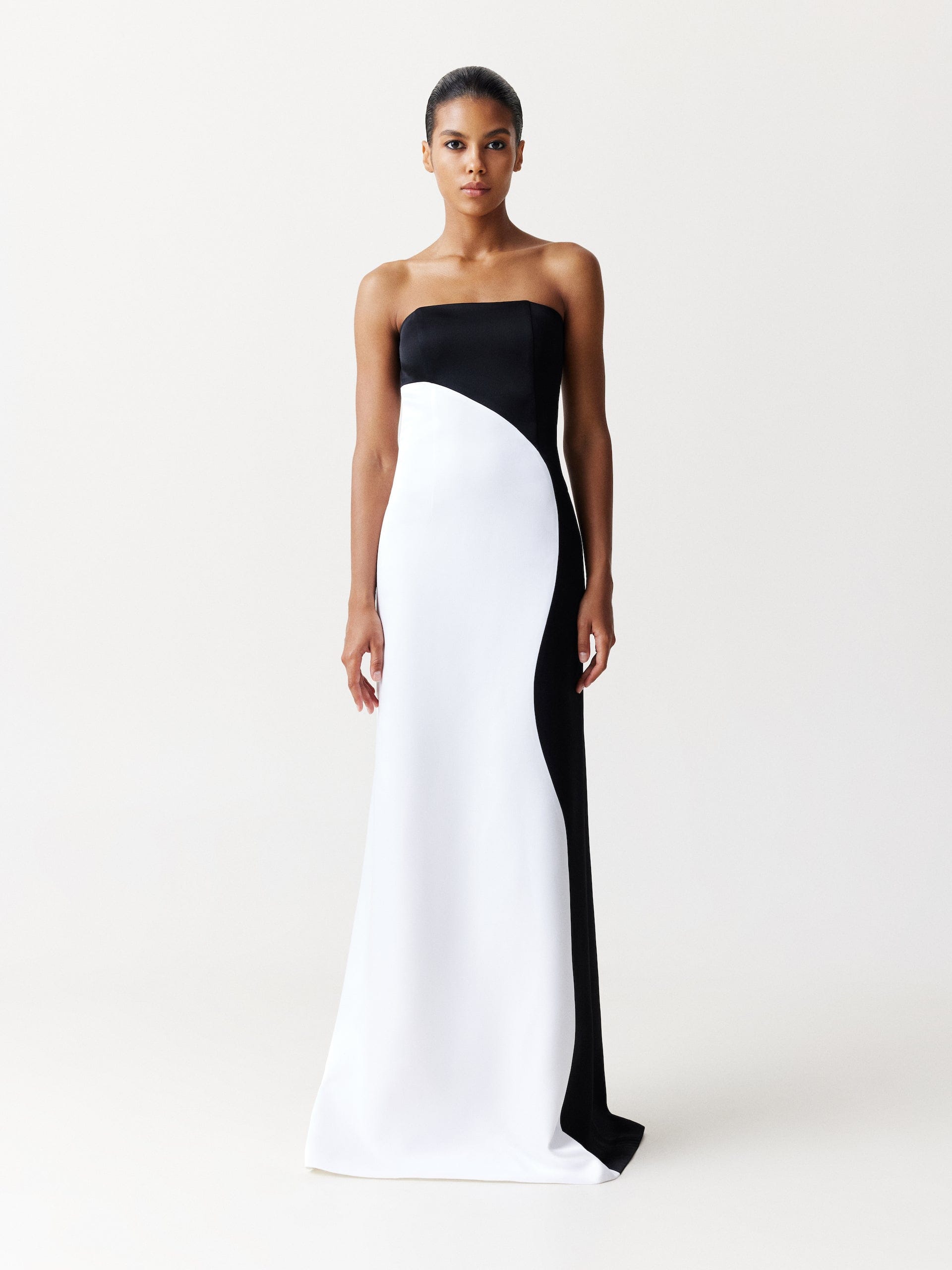 Strapless Two-Toned Maxi Dress made by NDS The Label