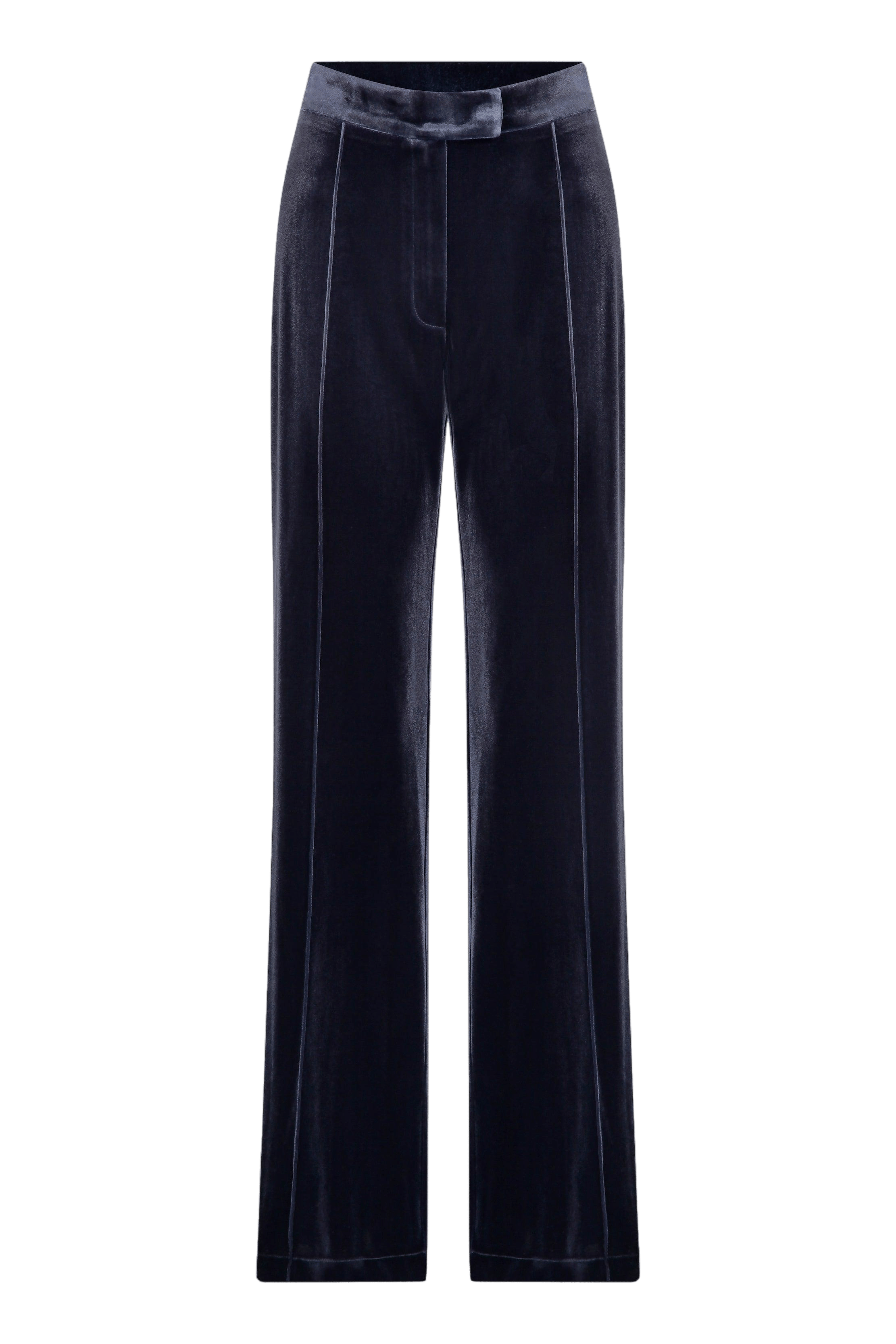 Melani Velvet Trousers in Dark Grey made by Nazli Ceren