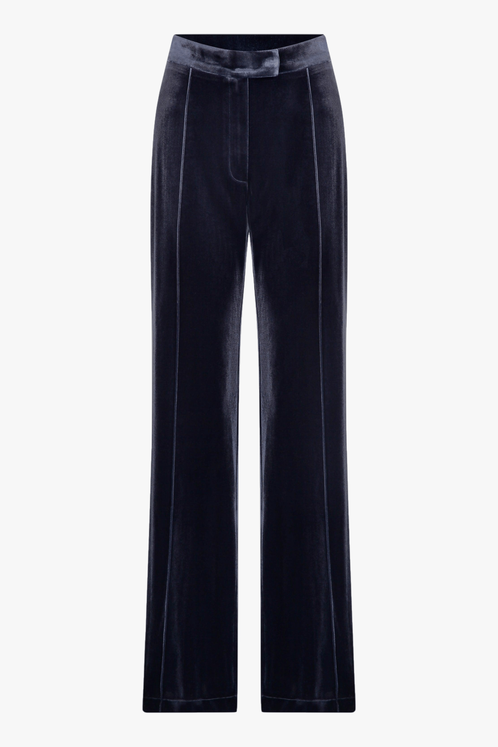 Melani Velvet Trousers in Dark Grey made by Nazli Ceren