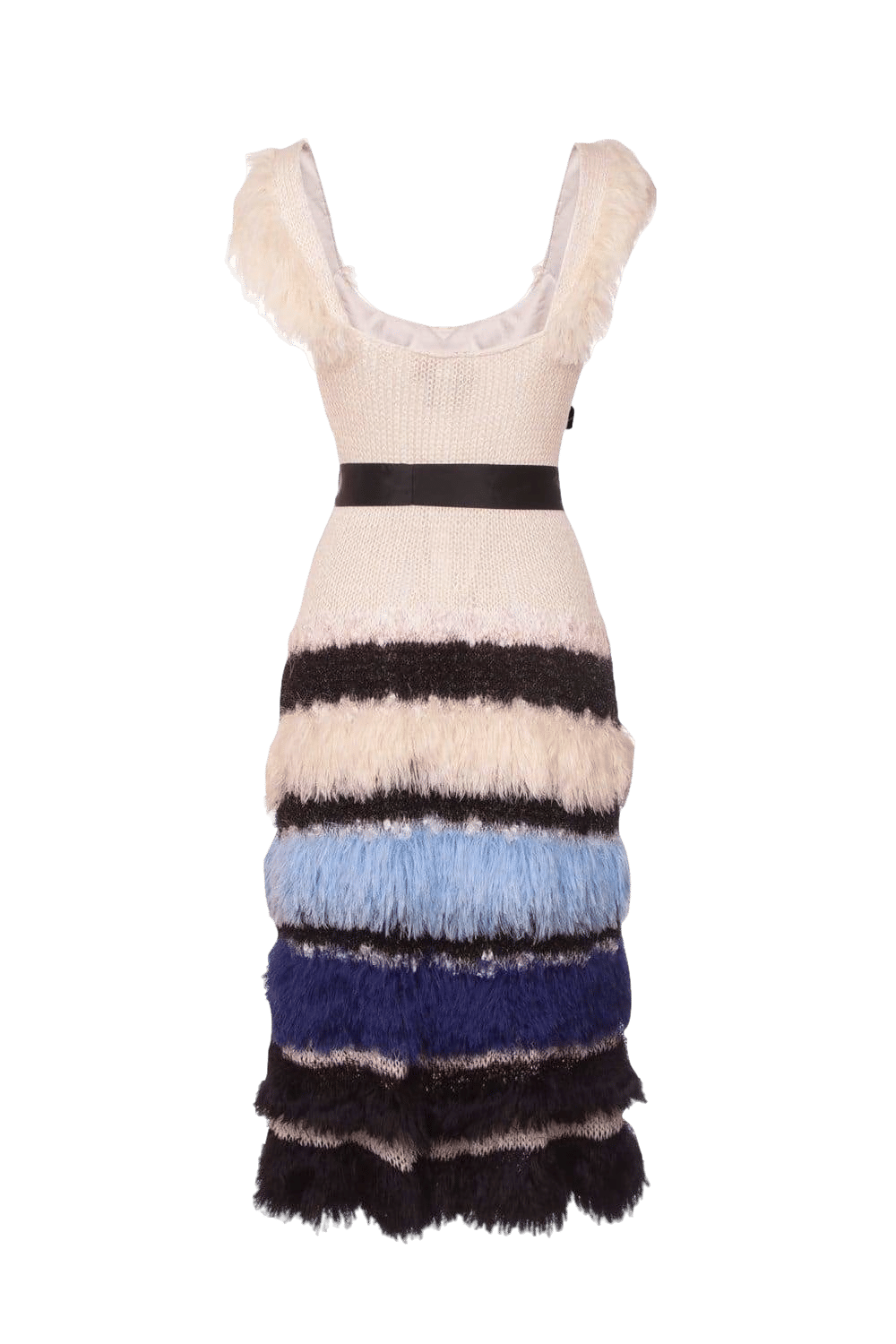 Sundown Handmade Multicolor Knit Dress made by ANDREEVA