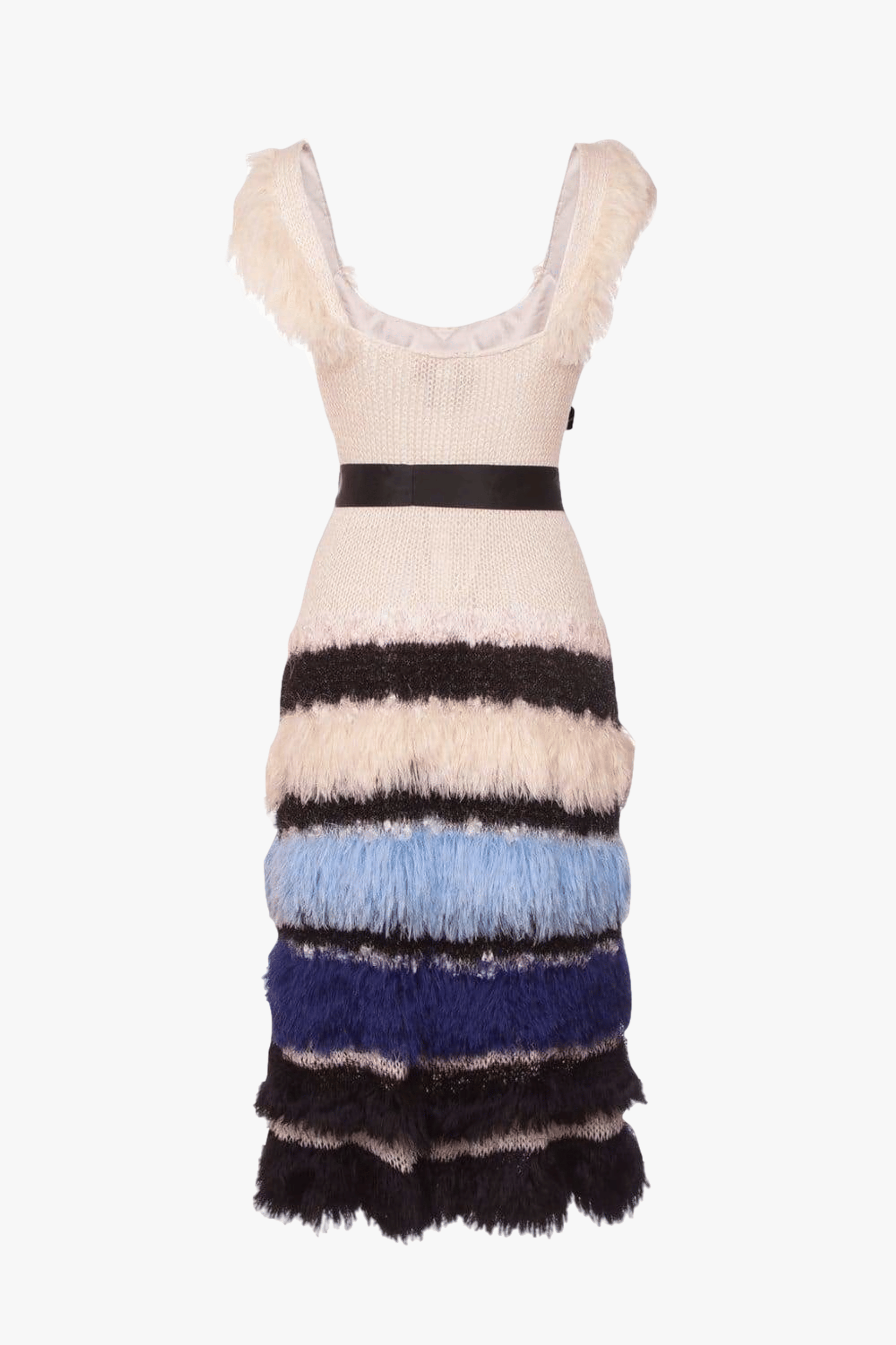 Sundown Handmade Multicolor Knit Dress made by ANDREEVA