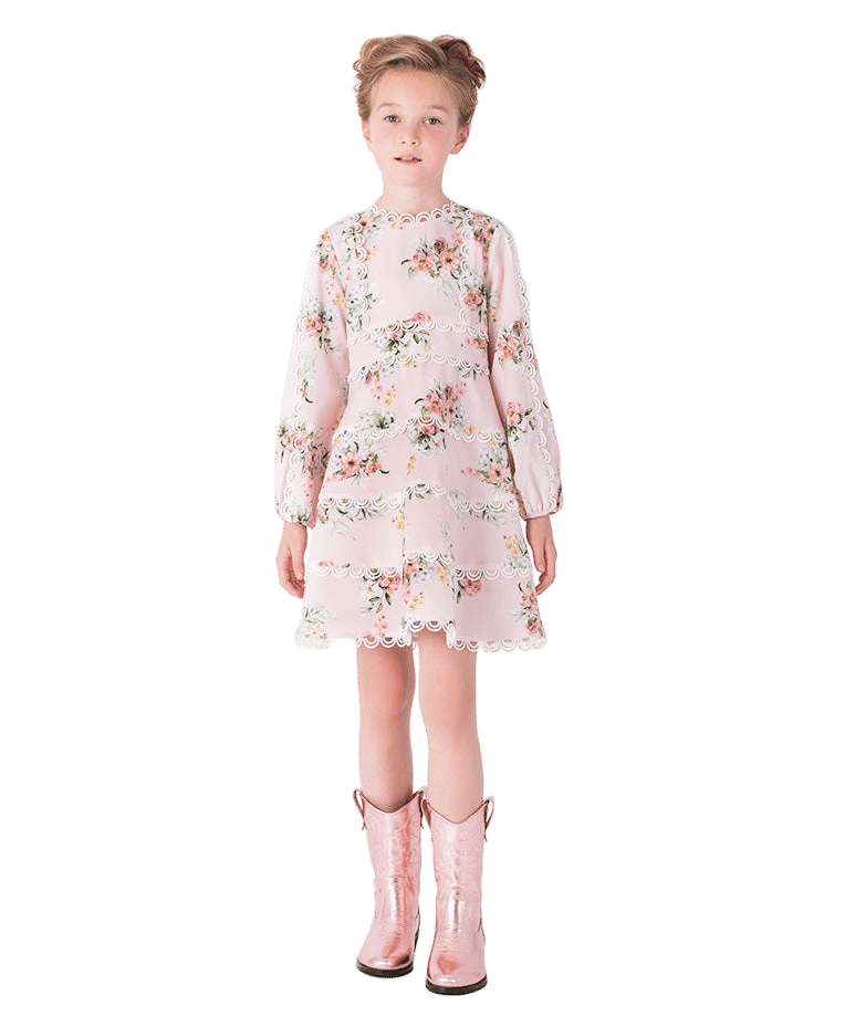 Floral Lace Girls Dress made by Mama Luma