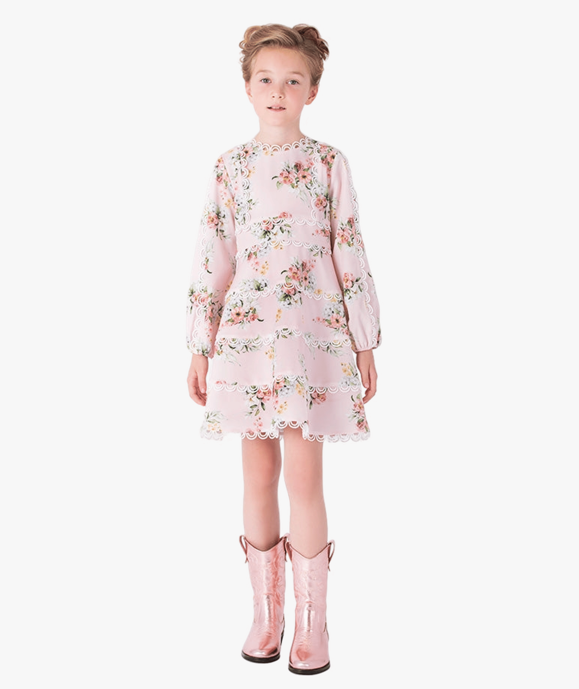 Floral Lace Girls Dress made by Mama Luma