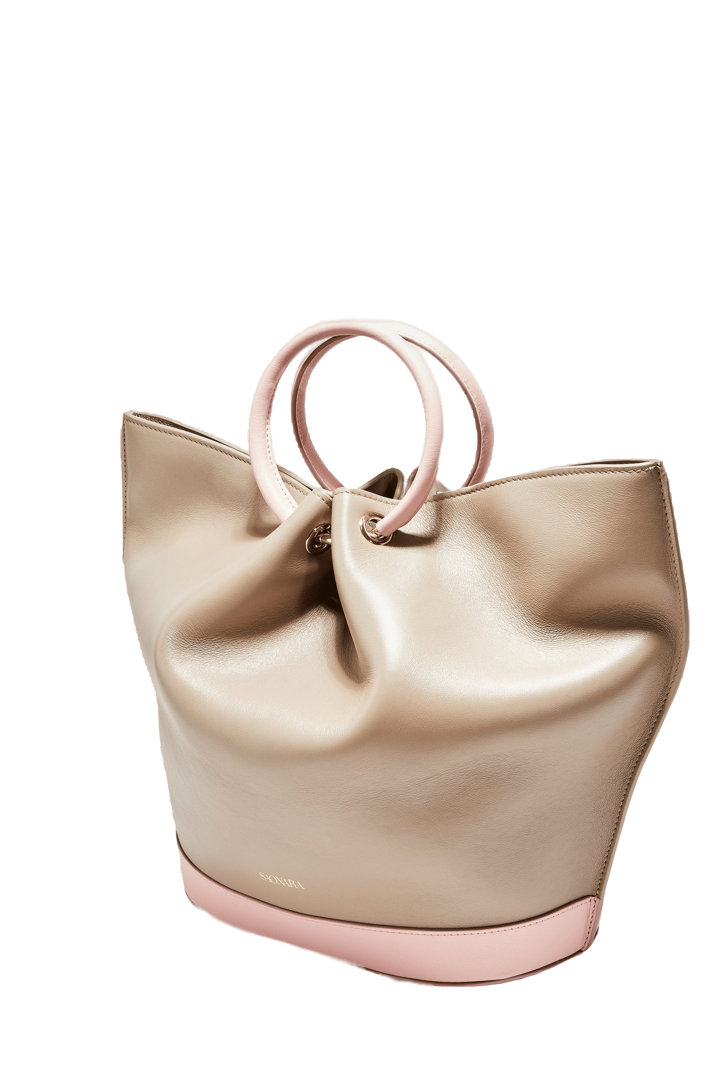 SAONARA CARTOON TAUPE/PEONY LEATHER made by Saonara