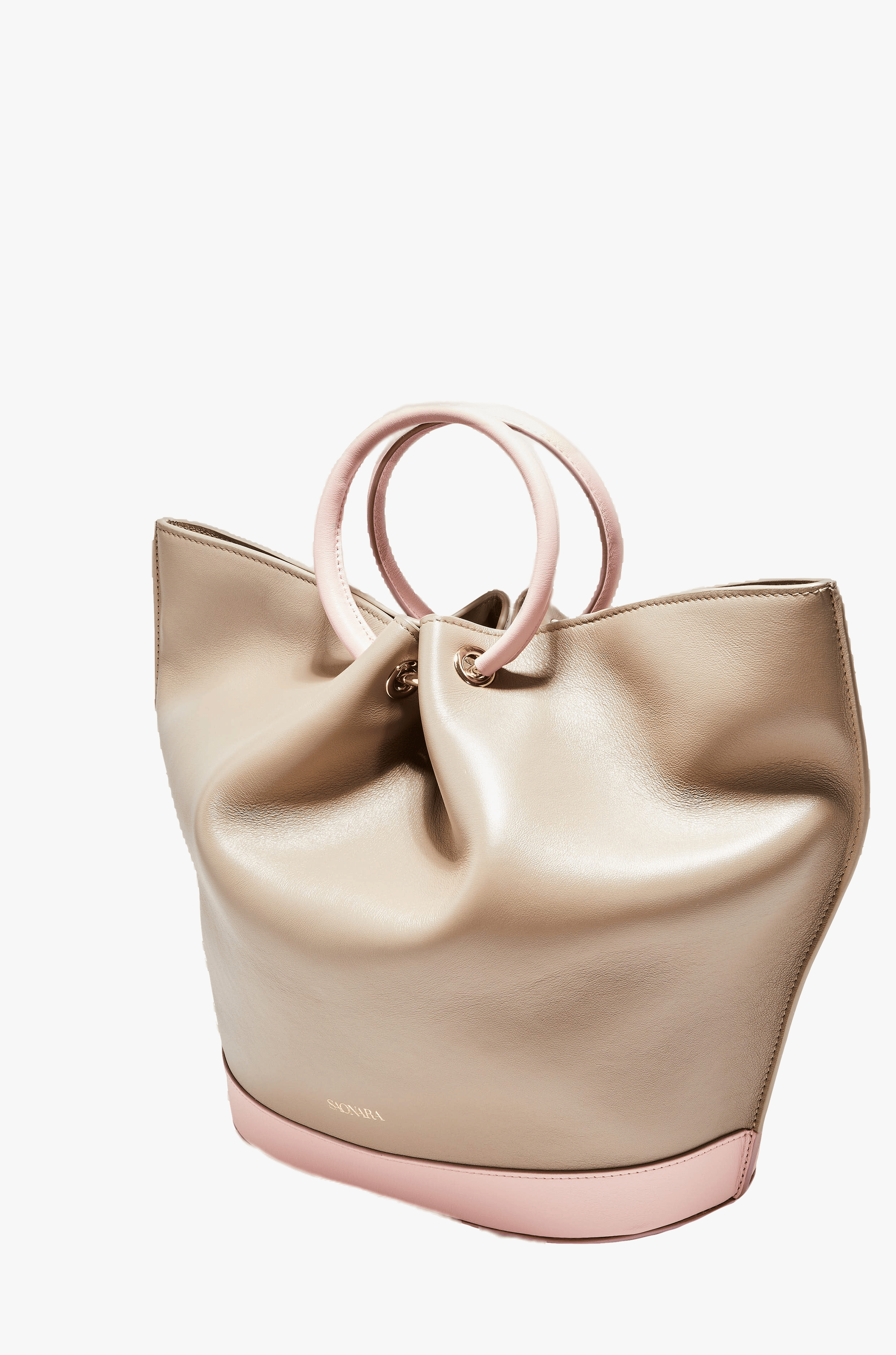 SAONARA CARTOON TAUPE/PEONY LEATHER made by Saonara