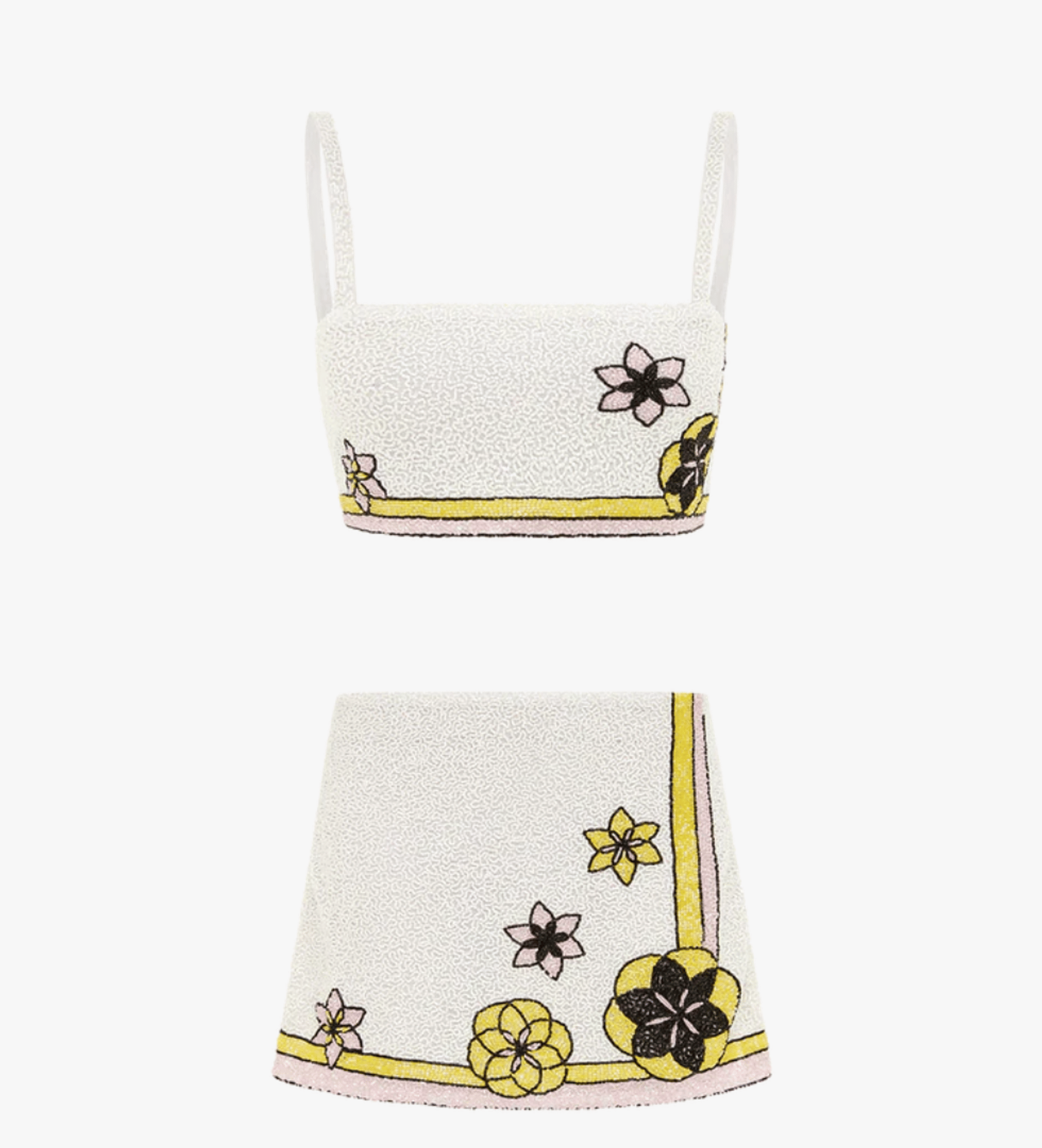 Mei Flattering Summer Luxe Co-ord White in White made by Oceanus Swimwear