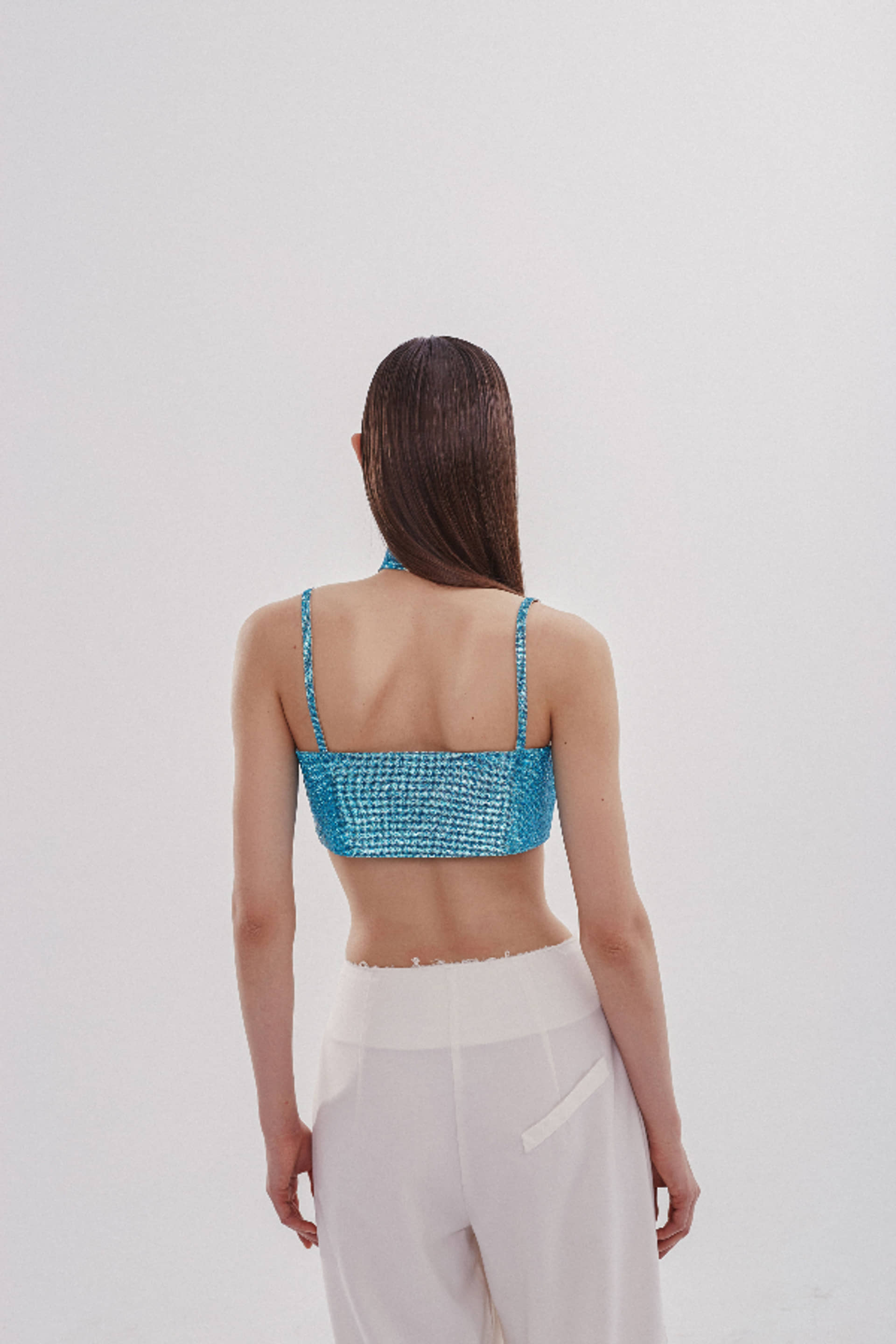 Charlotte Top Aquamarine Blue made by NUÉ