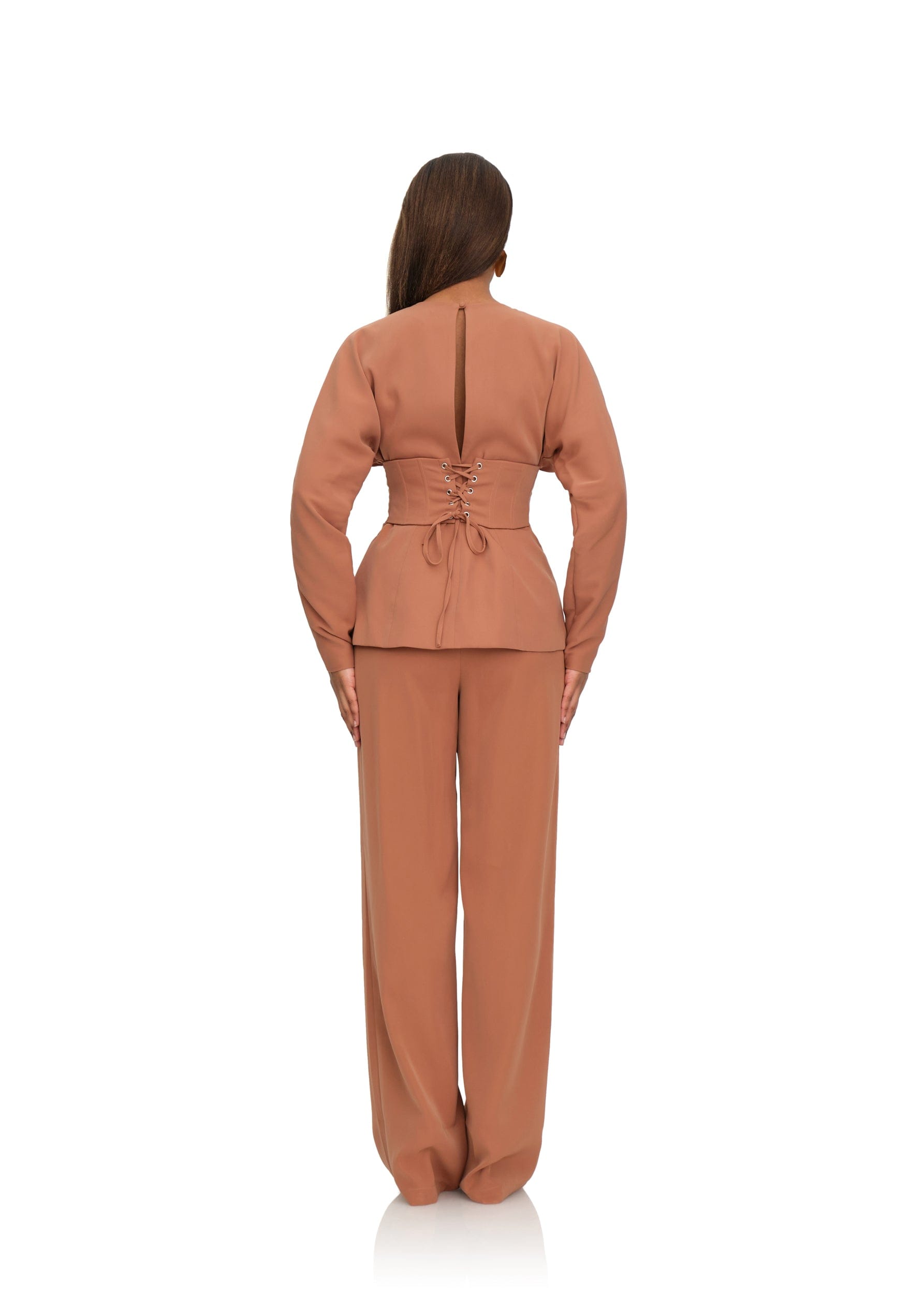 GIA CORSET BLAZER - DUST made by Andrea Iyamah