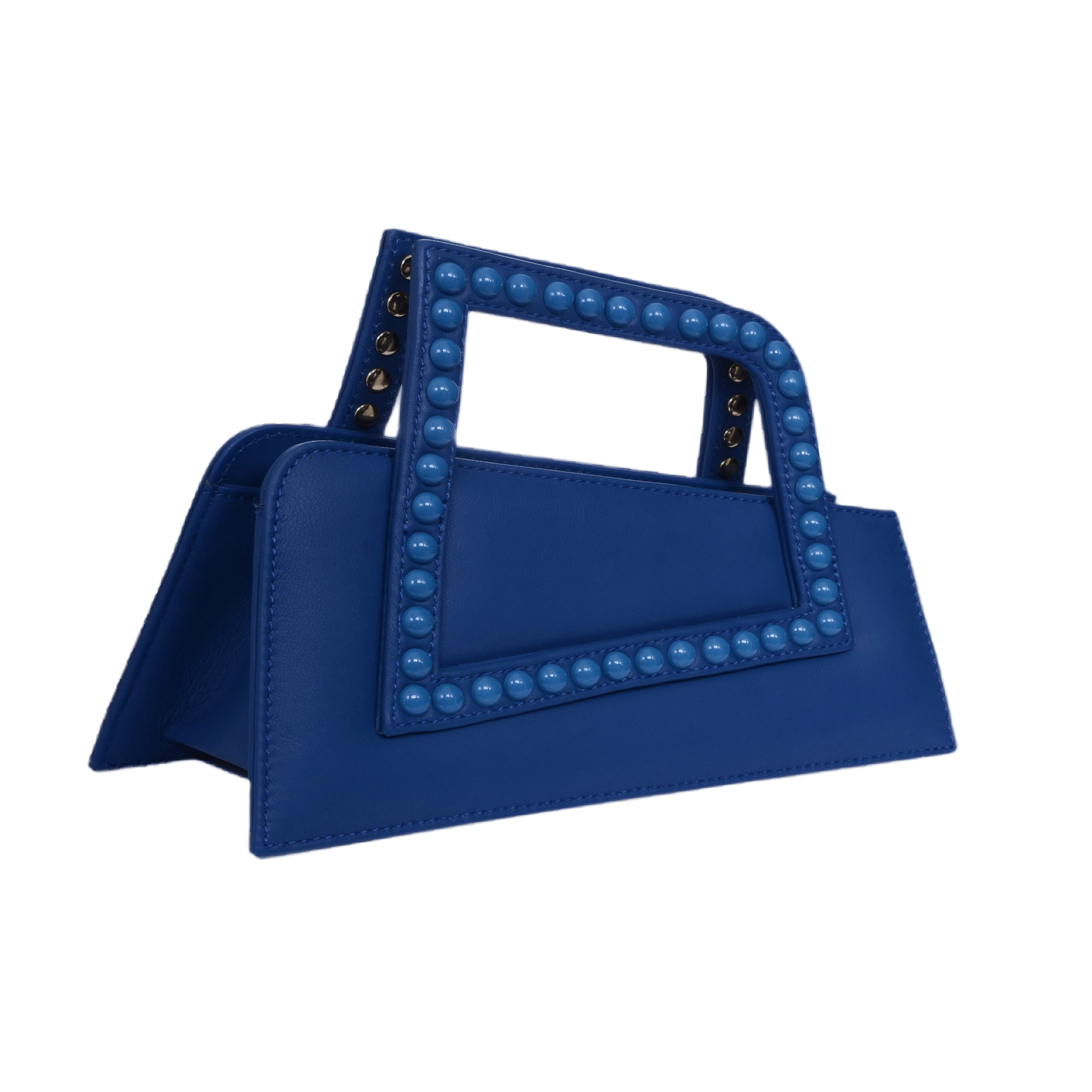 Jalila - Navy Blue - Top Handle Bag made by ALIEL