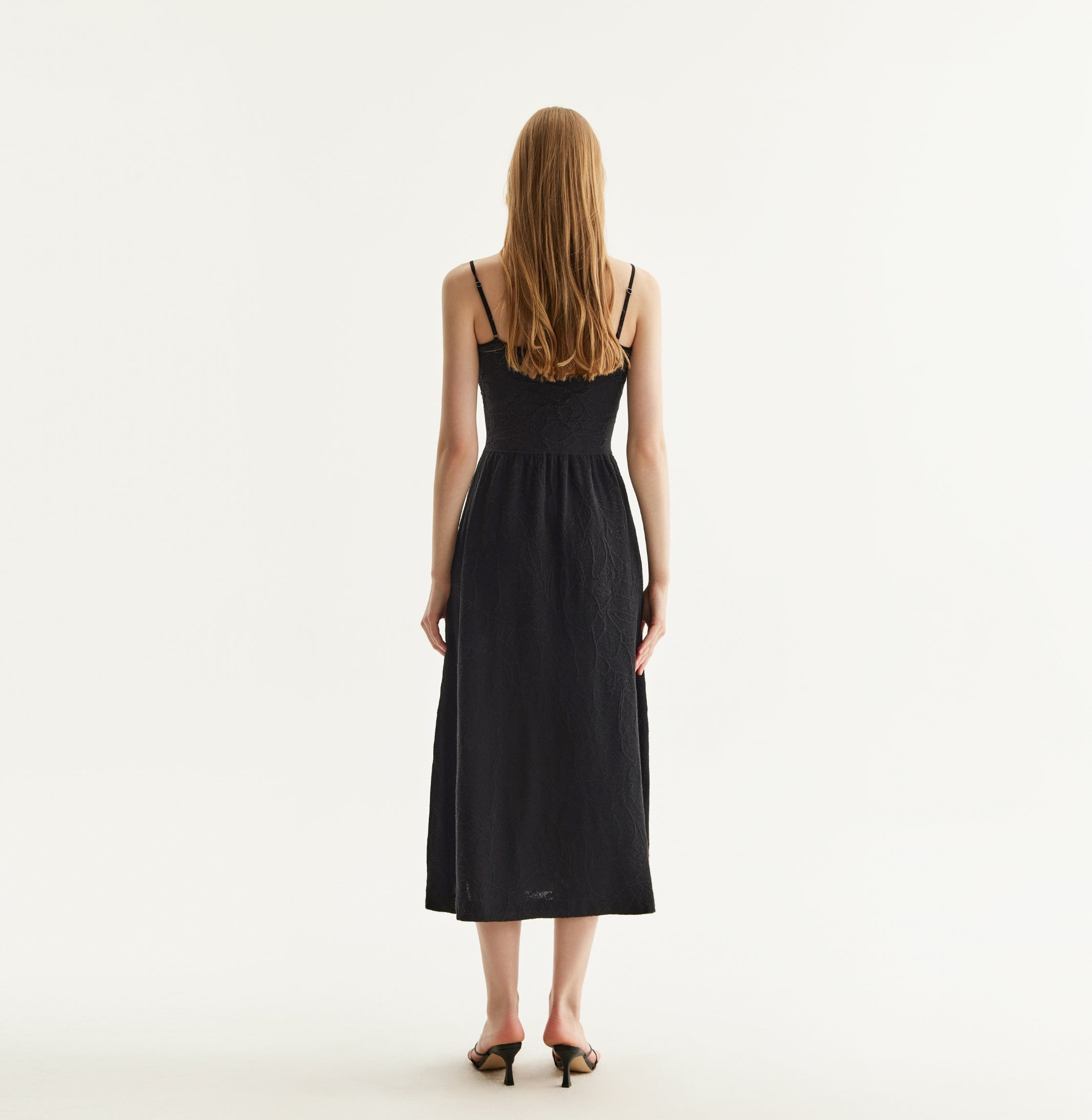 CHINESE STYLE FLORAL TEXTURED DRESS made by CRUSH Collection