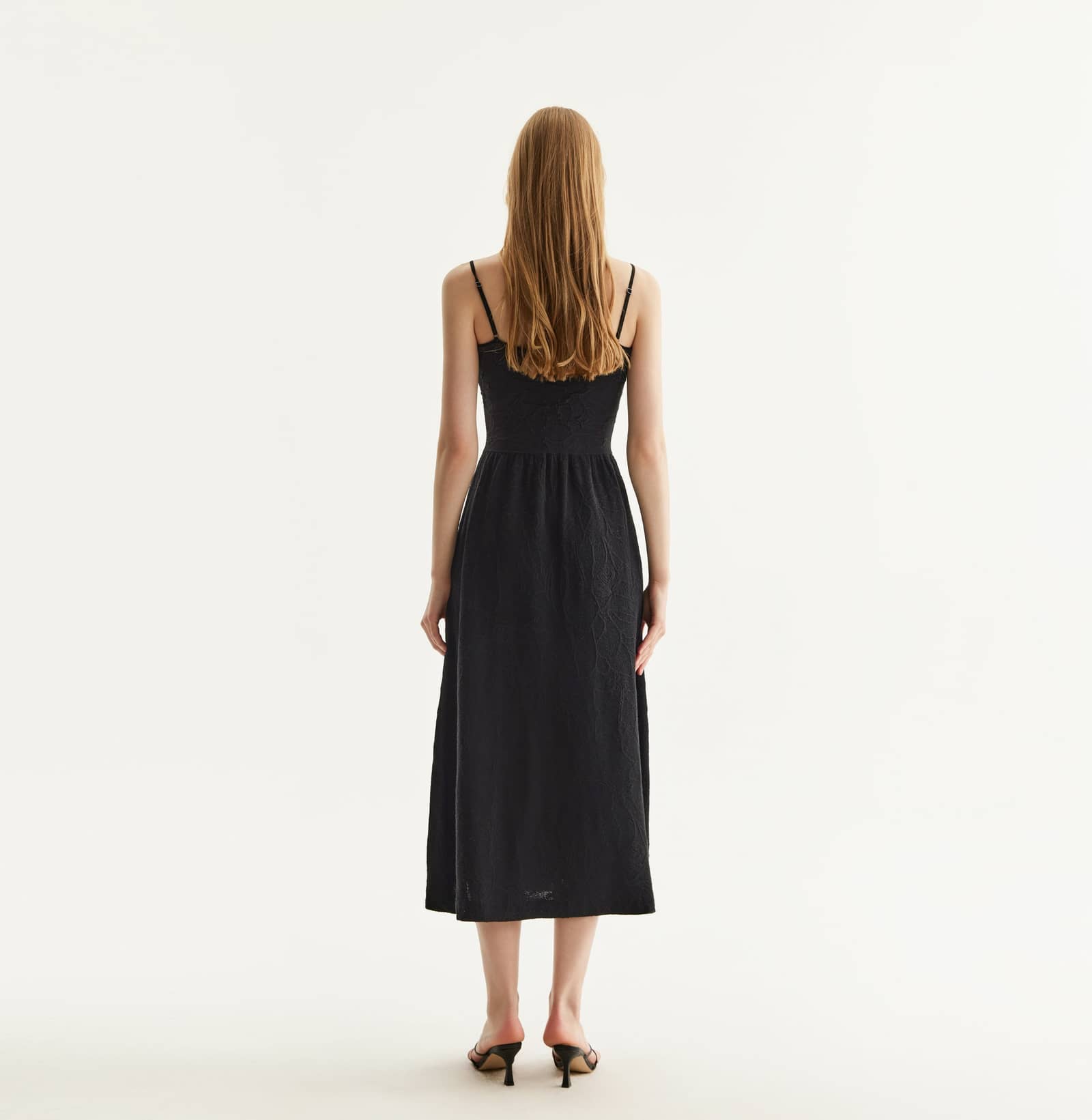 CHINESE STYLE FLORAL TEXTURED DRESS made by CRUSH Collection