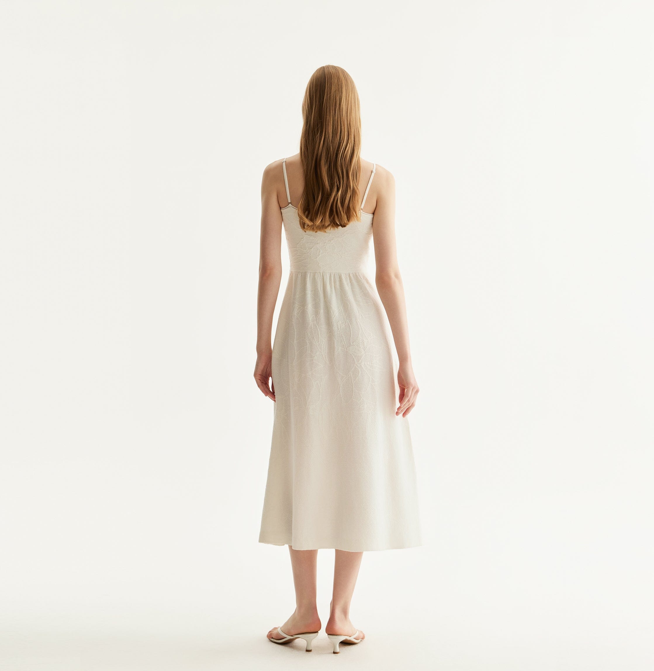 CHINESE STYLE FLORAL TEXTURED DRESS made by CRUSH Collection