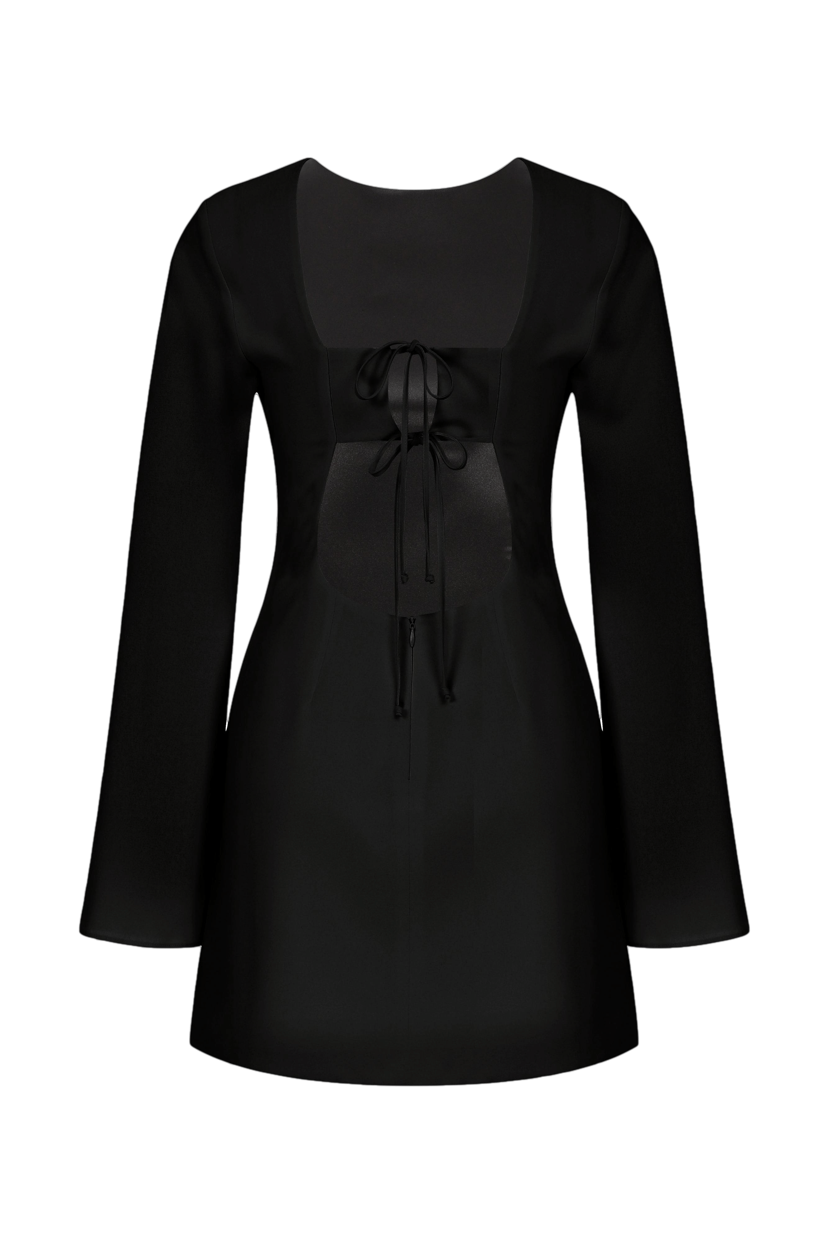 Ira Dress in Black in Black made by Nazli Ceren