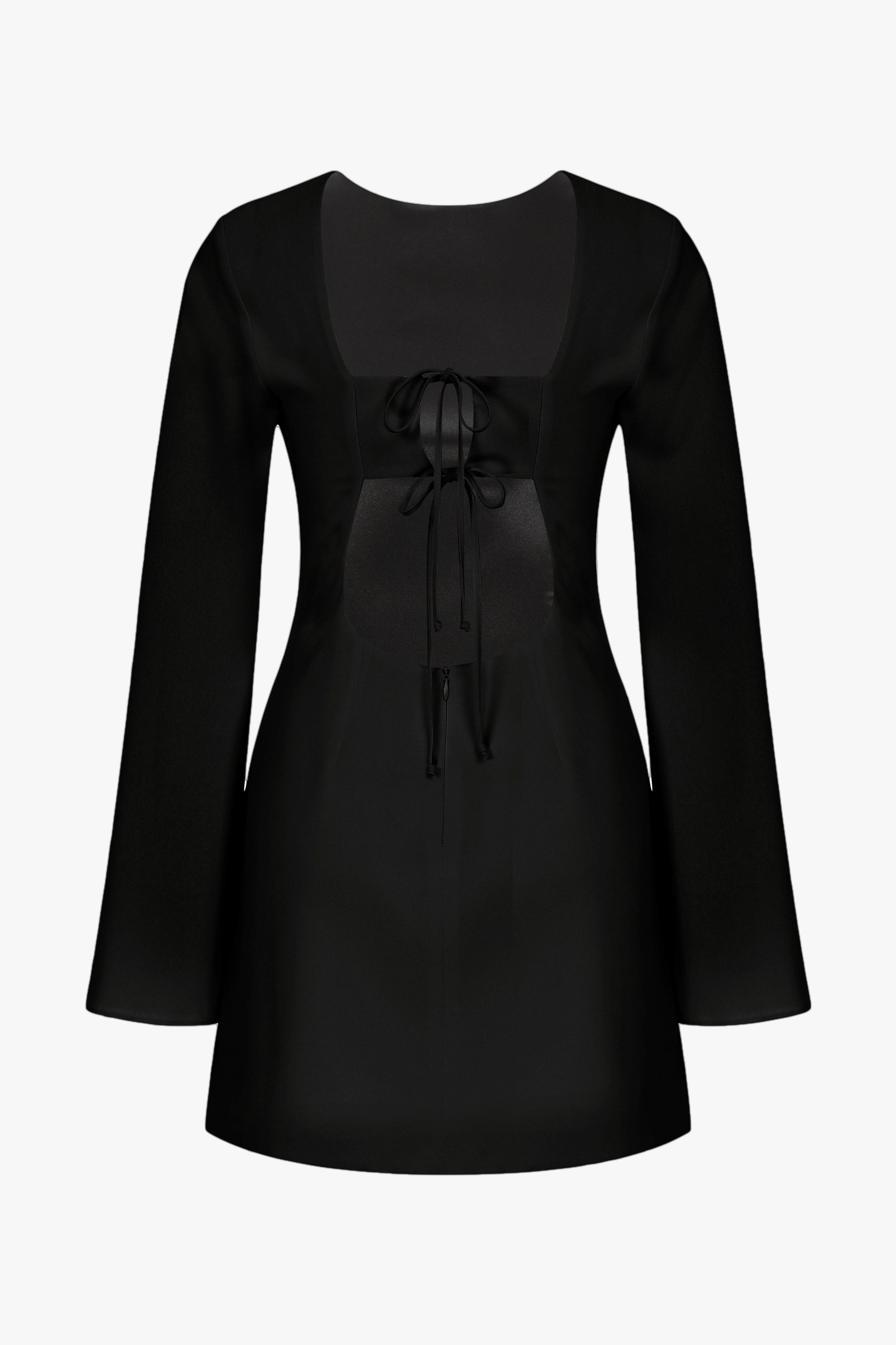 Ira Dress in Black in Black made by Nazli Ceren