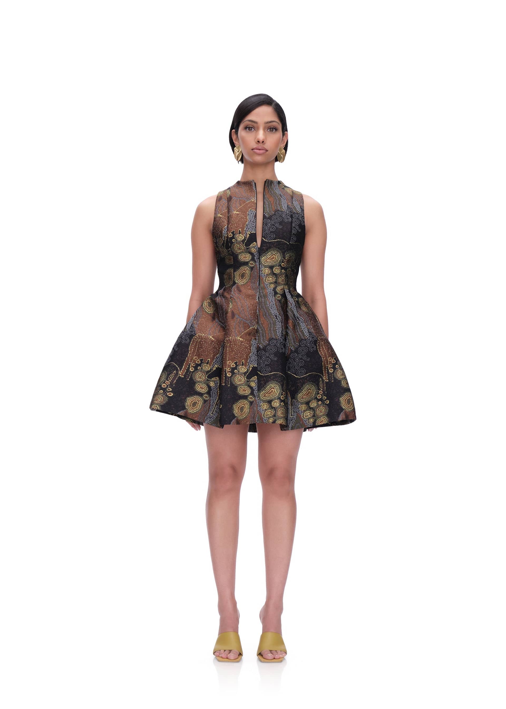 VENTI DRESS - KAVA JACQUARD made by Andrea Iyamah