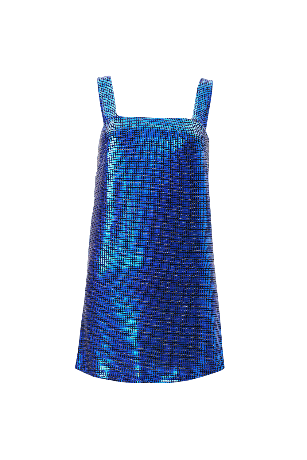 Hailey Blue Sequined Mini Dress made by Lora Istanbul