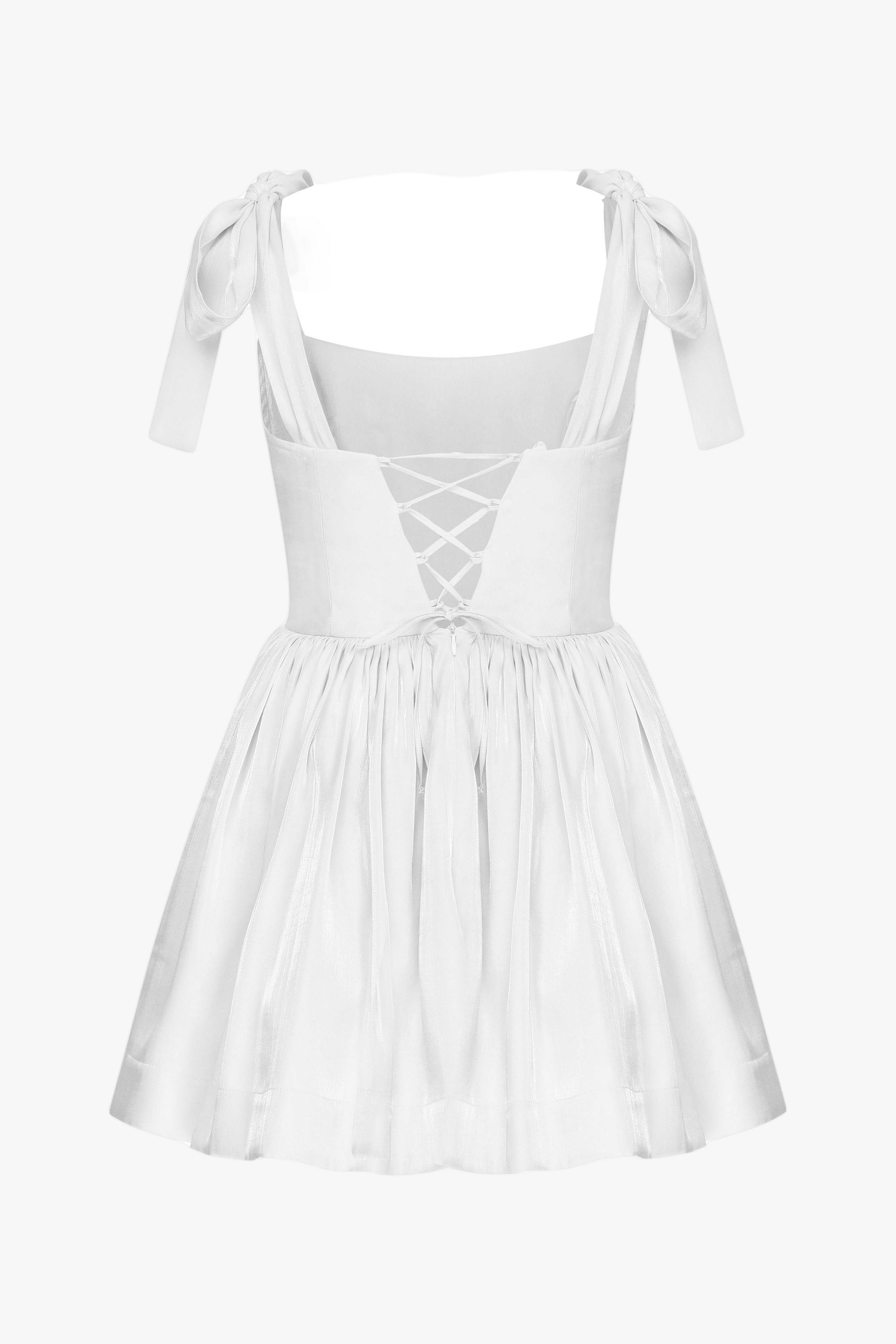 Sibby Dress in White in White made by Nazli Ceren