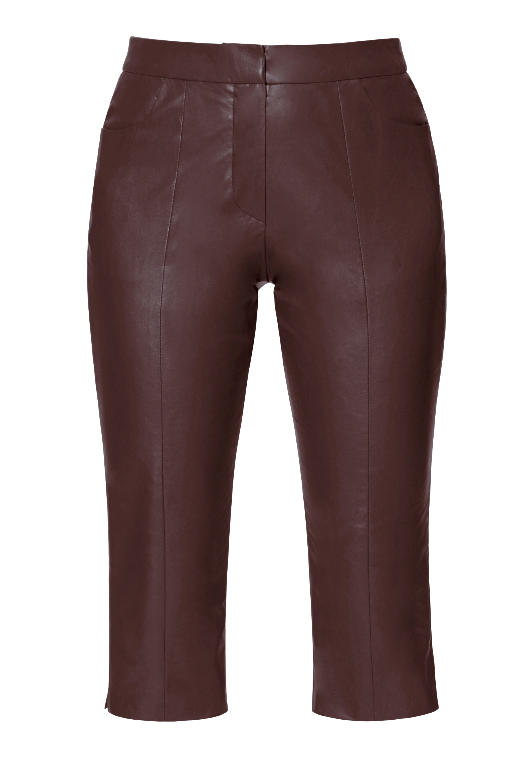 Pants Capri Dakota Chocolate Brown made by HALEWSKI