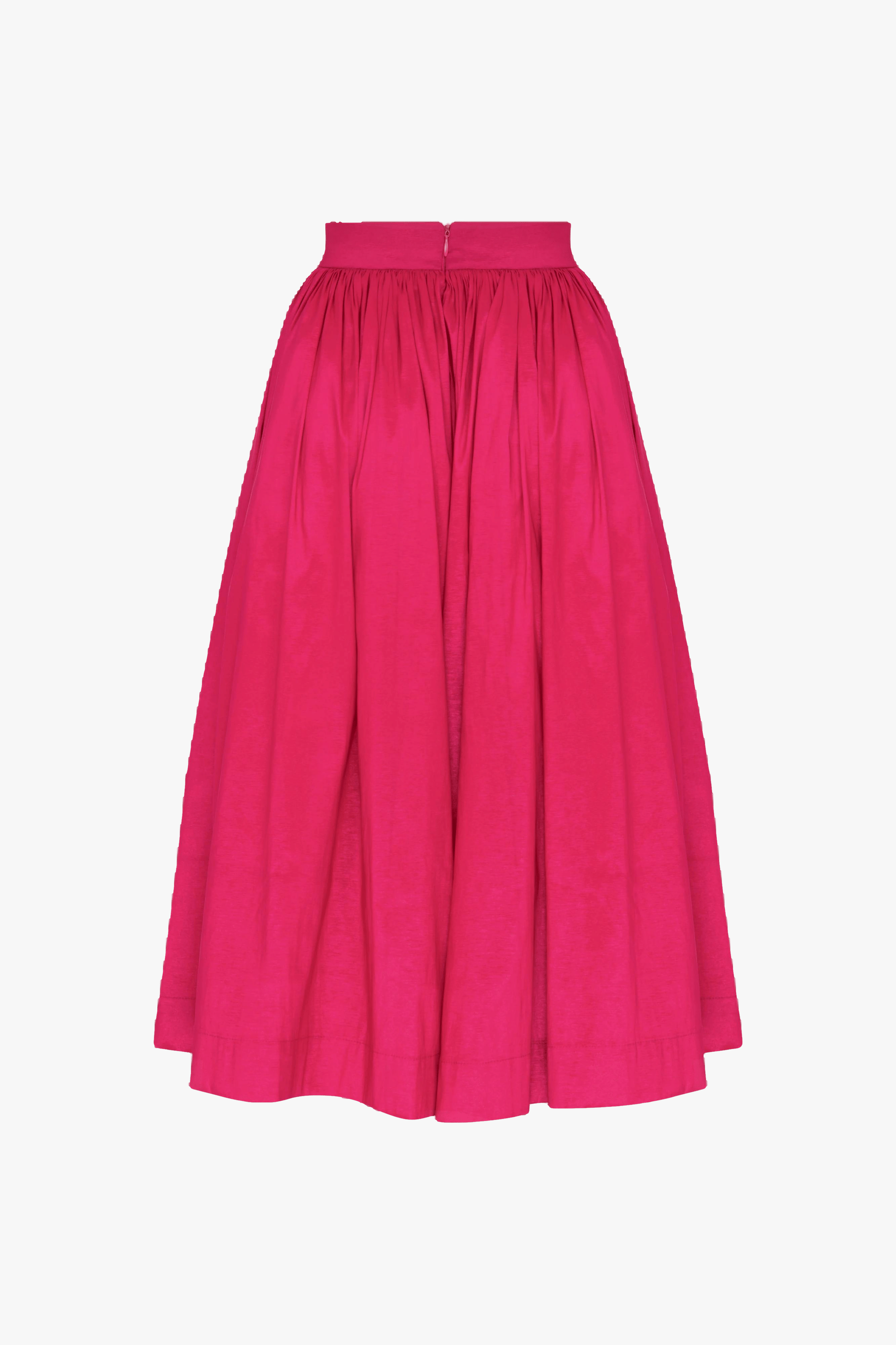 Lou Lou Midi Skirt in Pink in Pink made by Nazli Ceren