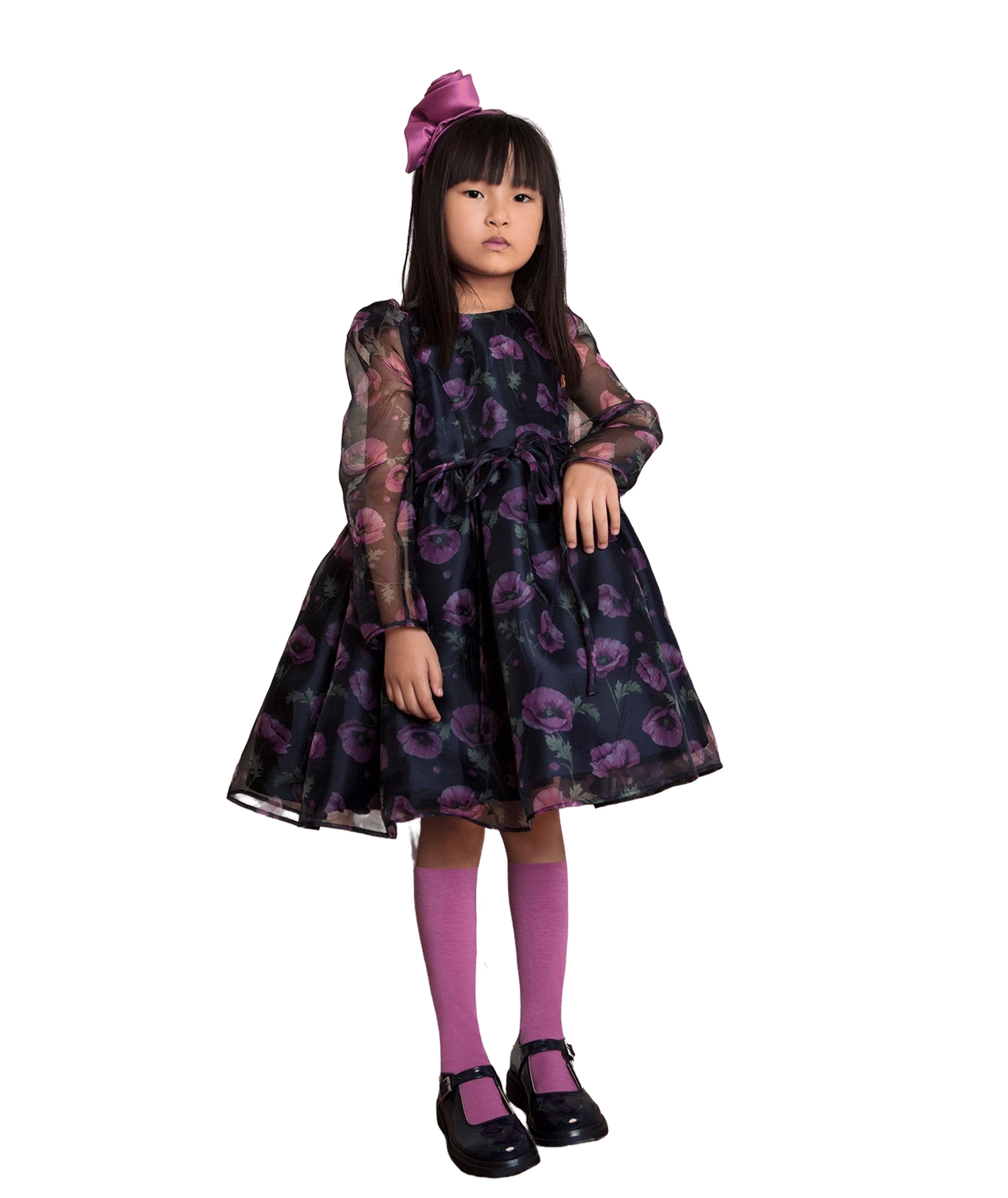 Floral Organza Girls Dress made by Mama Luma