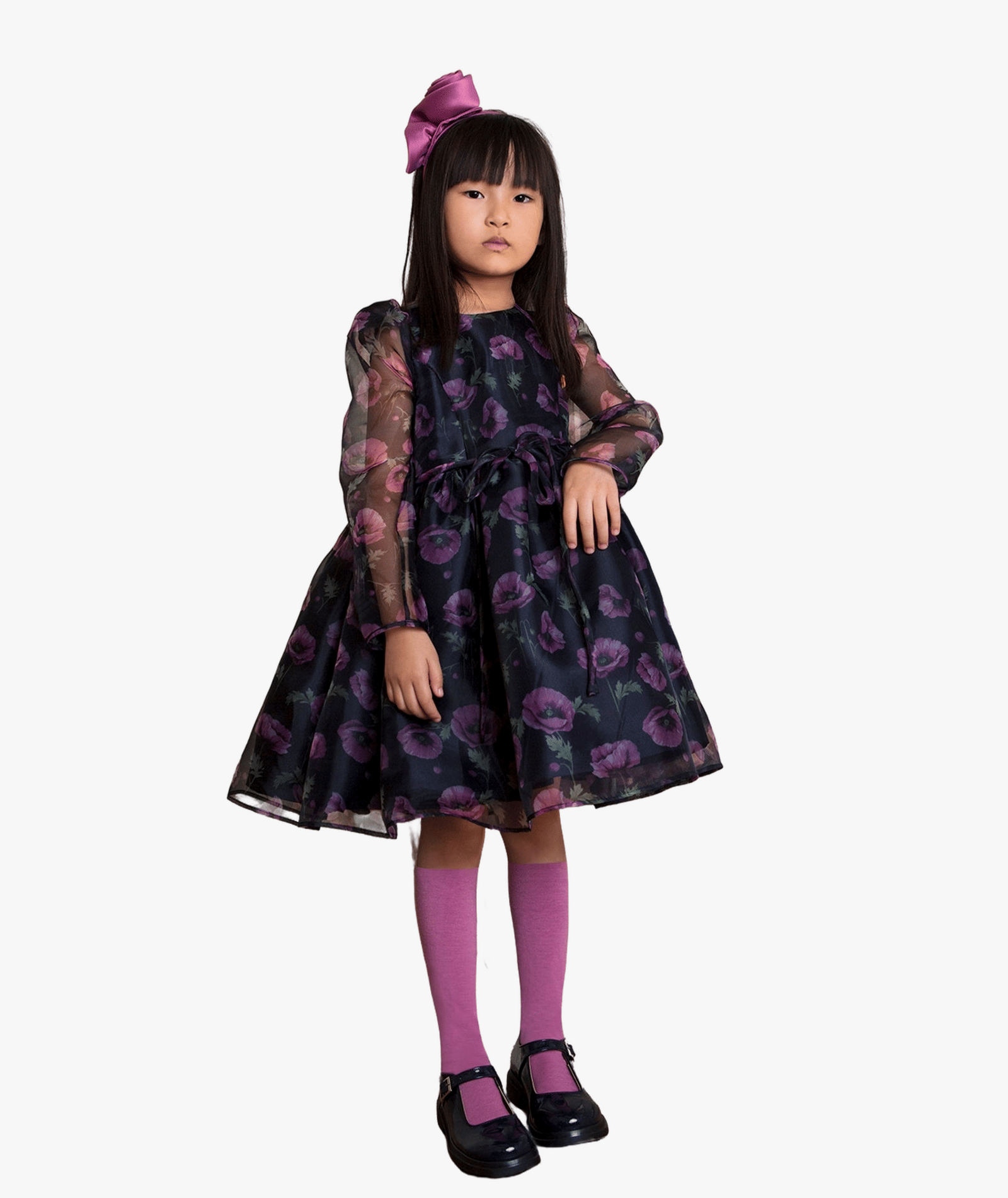 Floral Organza Girls Dress made by Mama Luma