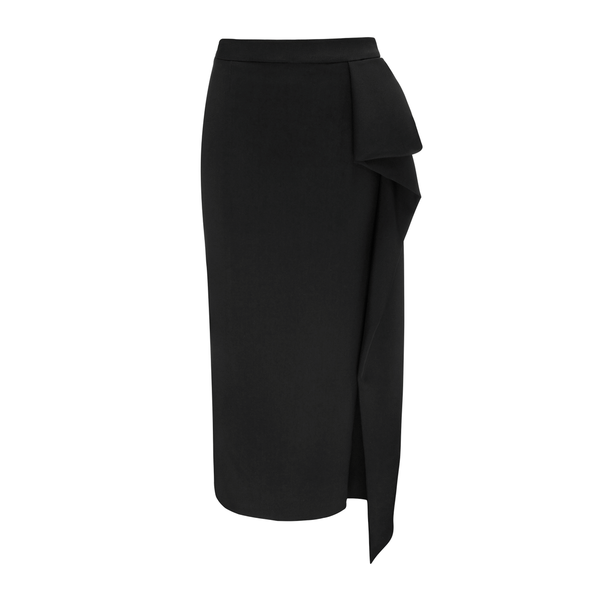 Maxi Skirt With Updo In Black made by YAVORSKA