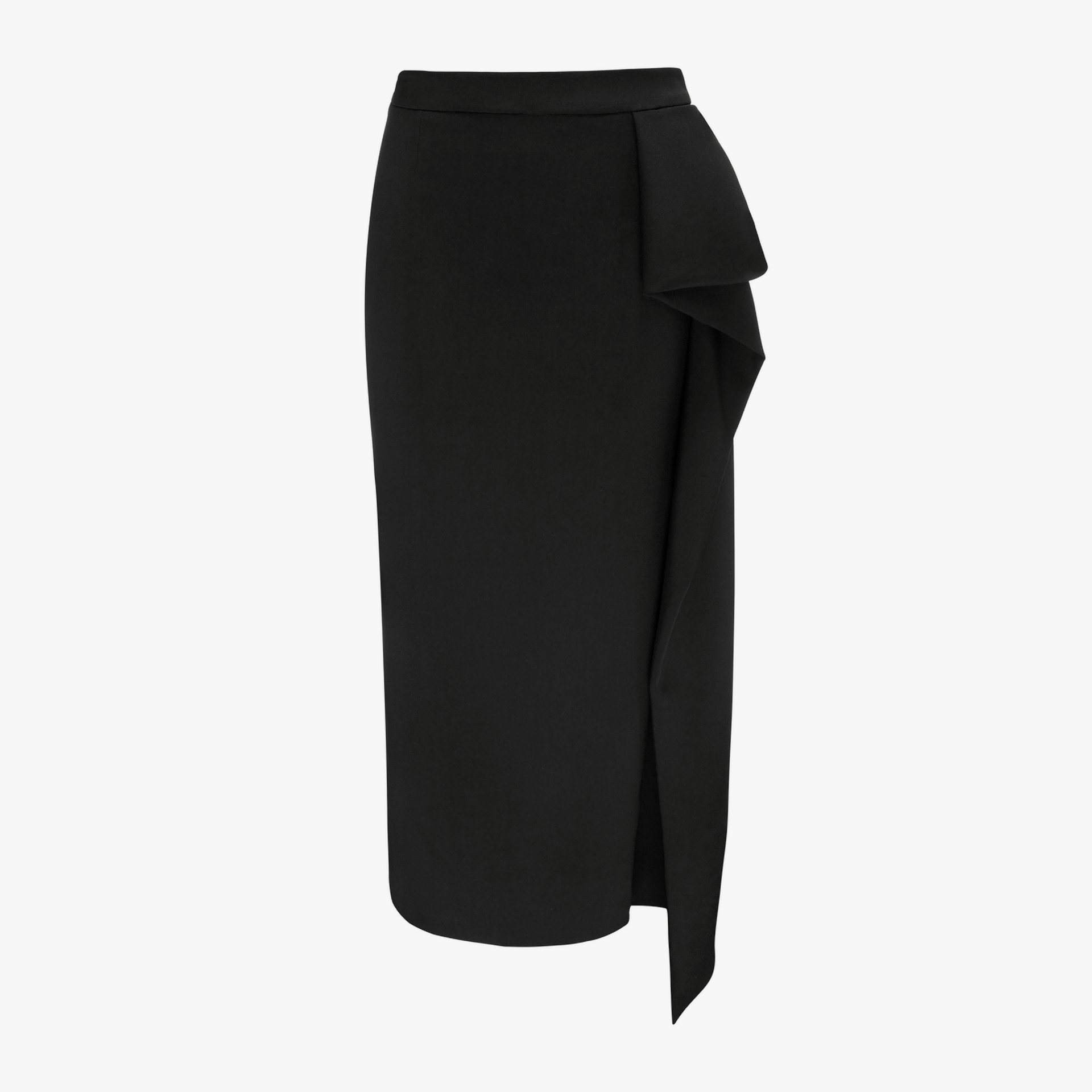 Maxi Skirt With Updo In Black made by YAVORSKA