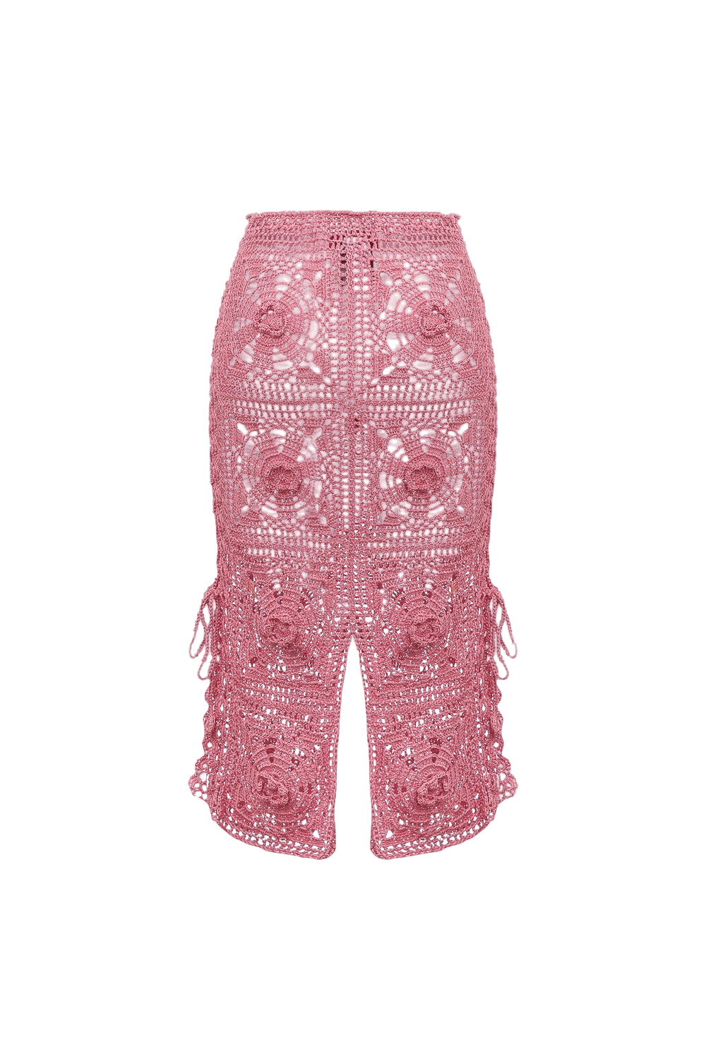 Dust Rose Handmade Crochet Skirt made by ANDREEVA