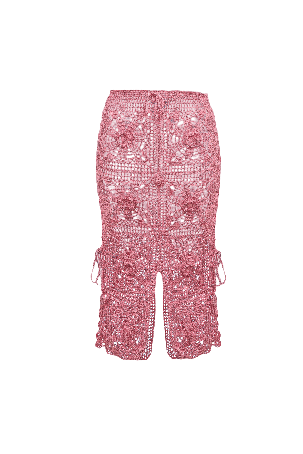 Dust Rose Handmade Crochet Skirt made by ANDREEVA