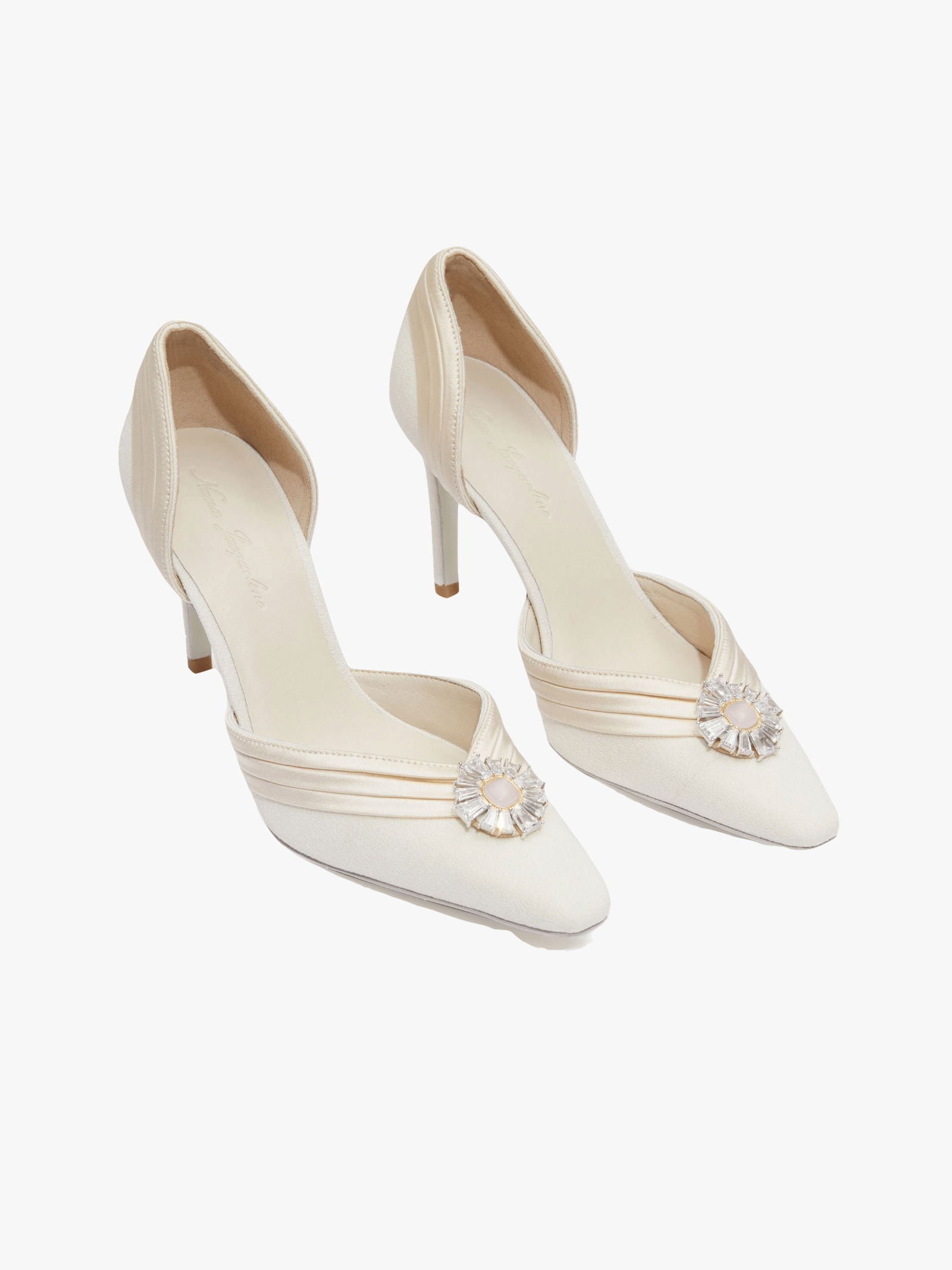 Diana Diamond Heels (White) (Final Sale) in White made by Nana Jacqueline