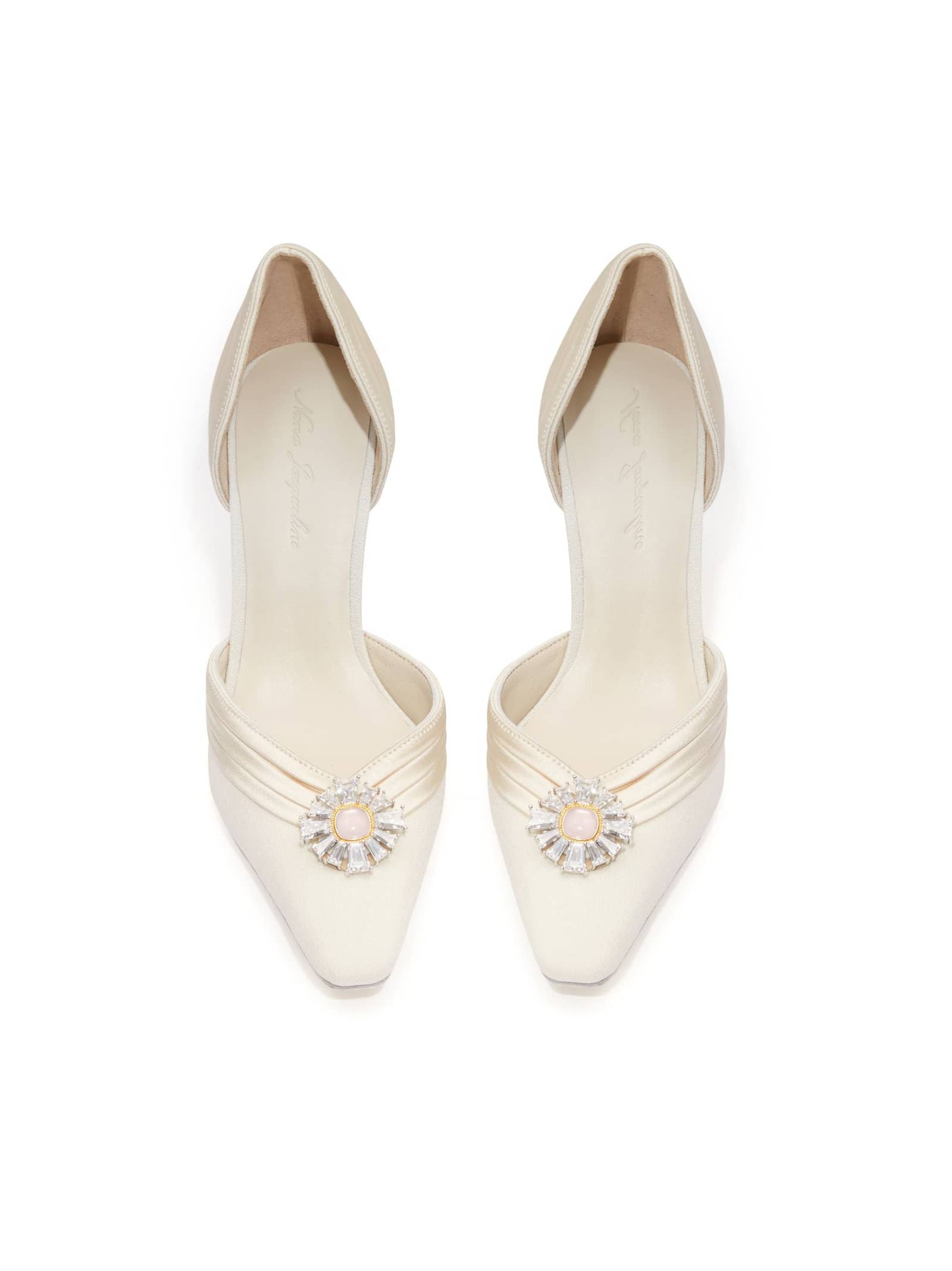 Diana Diamond Heels (White) (Final Sale) in White made by Nana Jacqueline