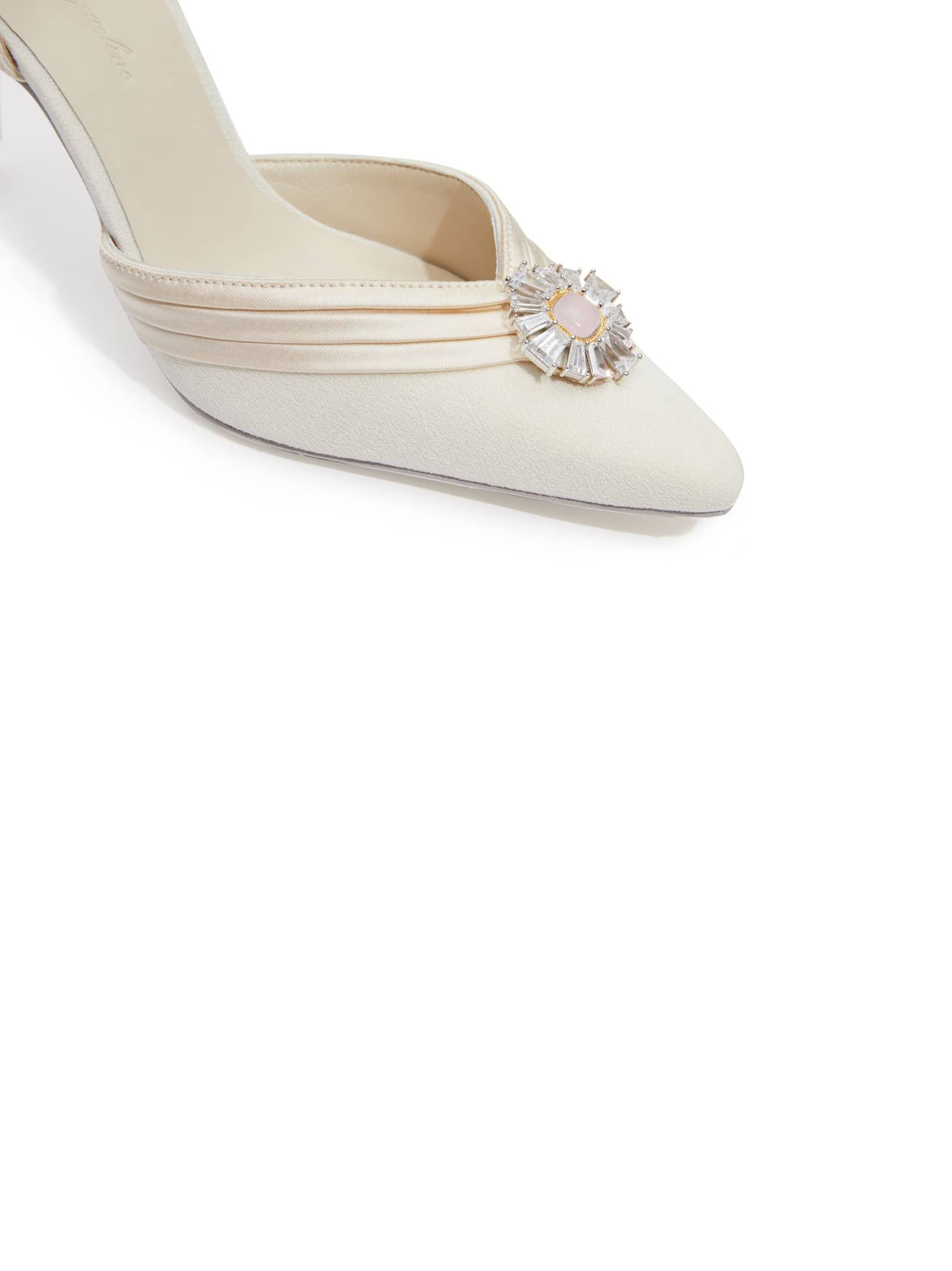 Diana Diamond Heels (White) (Final Sale) in White made by Nana Jacqueline