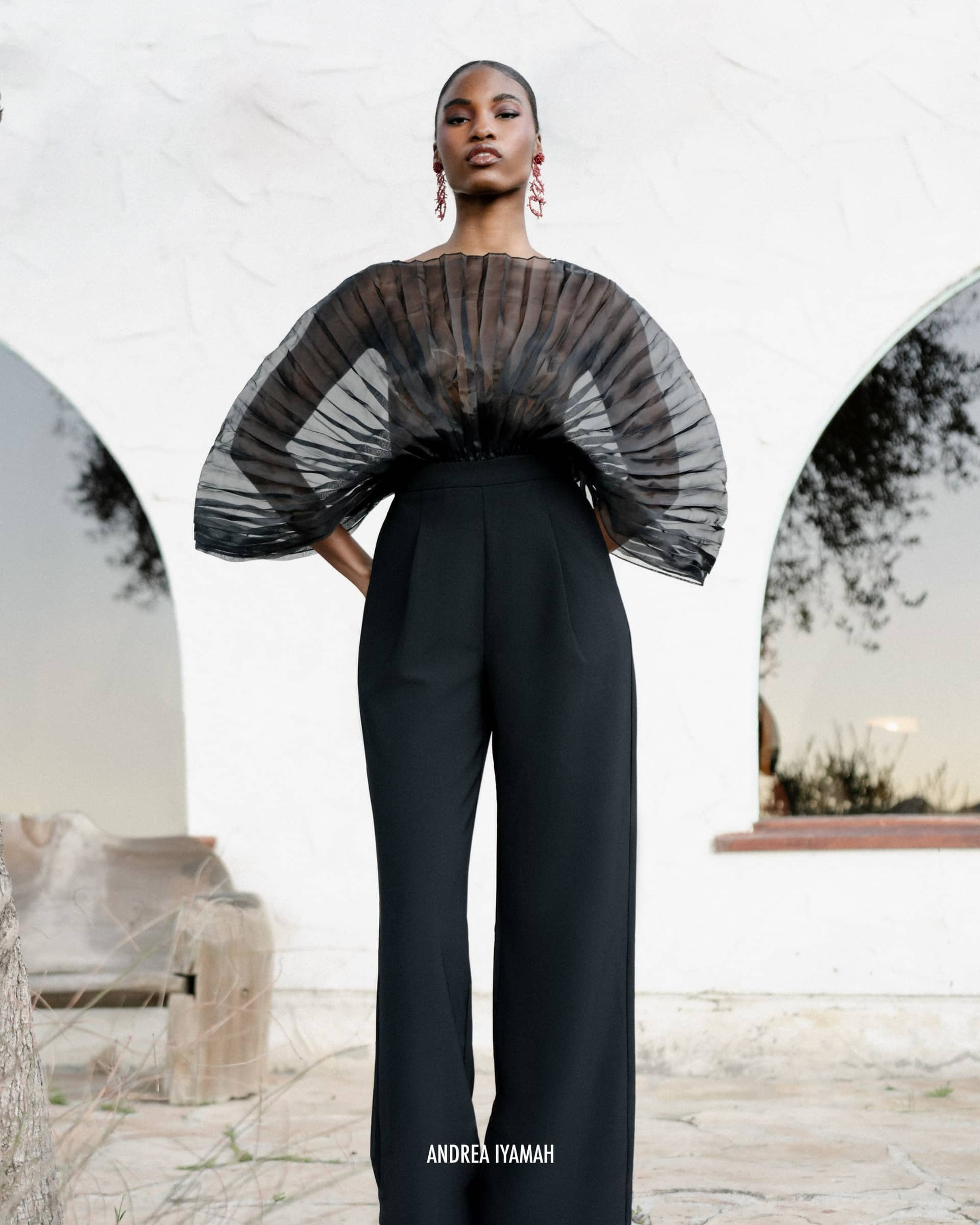 SOMBRA BODYSUIT - ONYX made by Andrea Iyamah