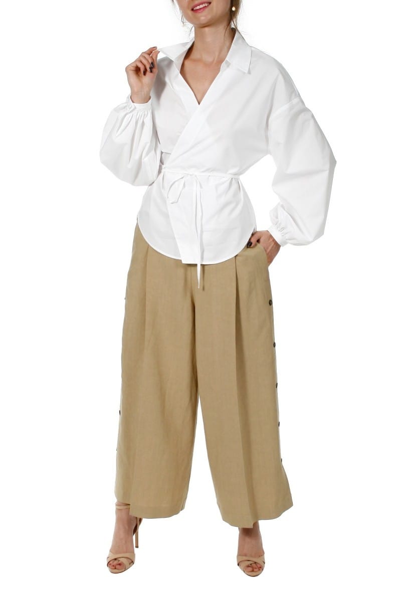 Shirt Laynie white made by HALEWSKI