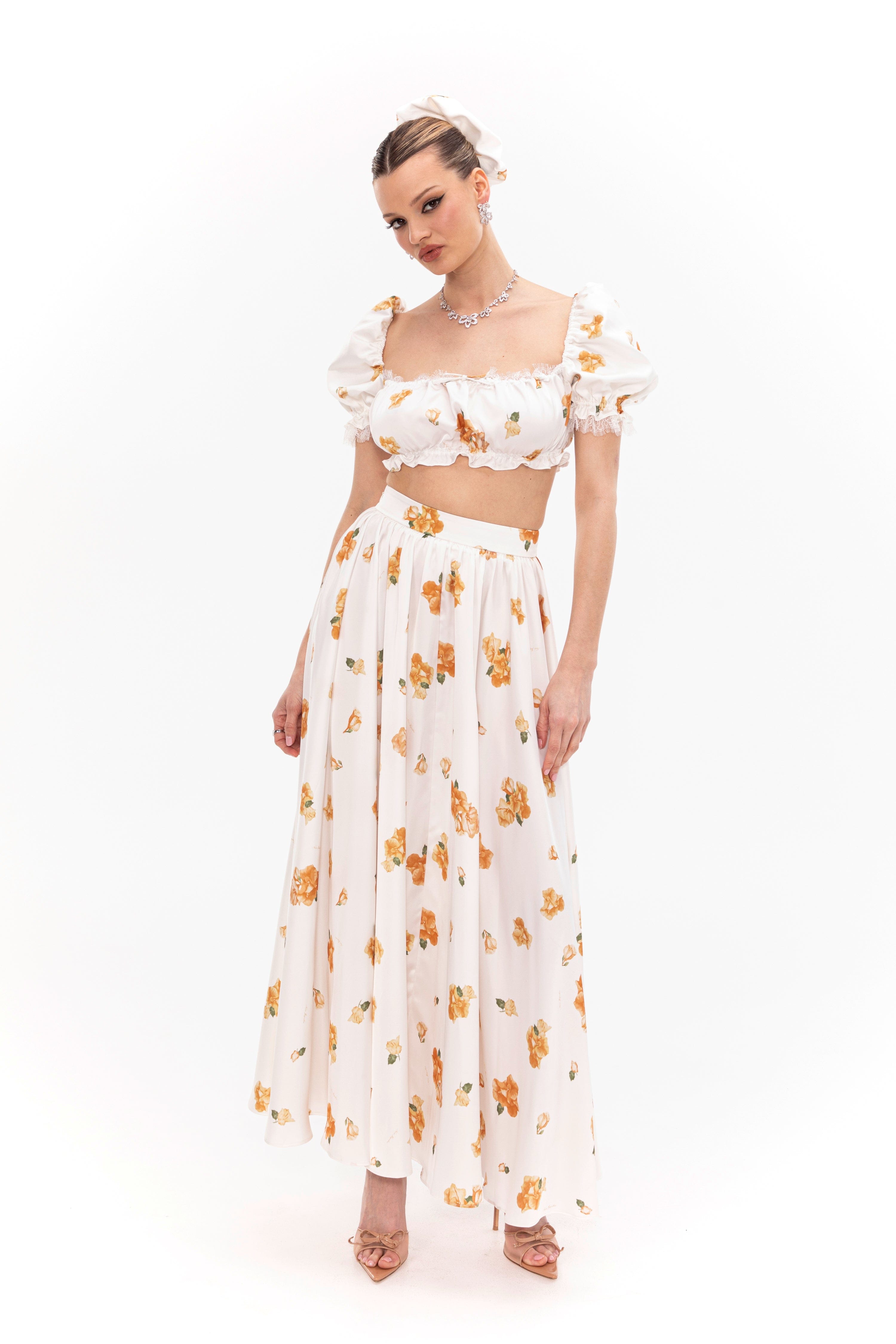 Theodora Skirt (Floral) made by Nana Jacqueline