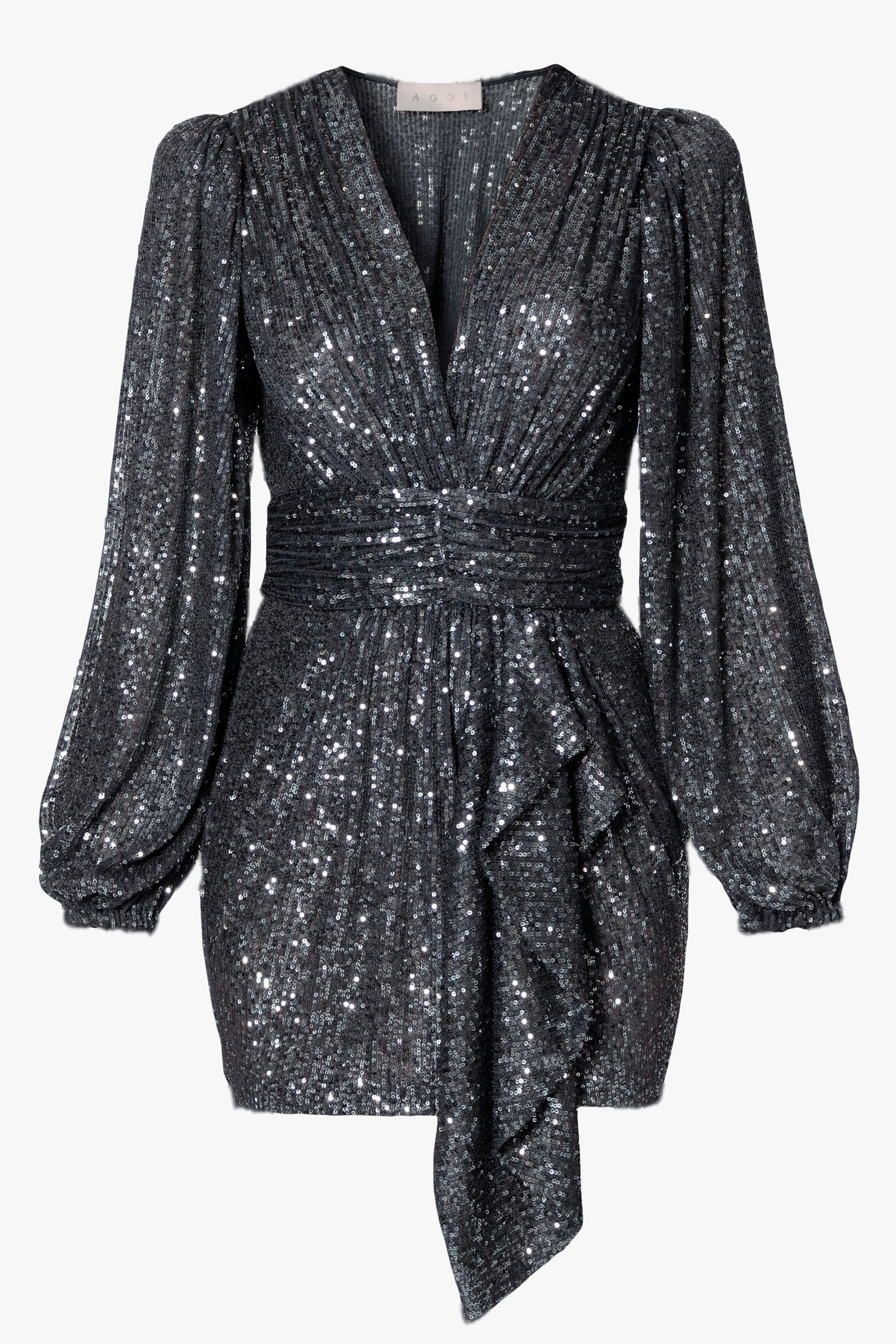 Dress Anastasia Midnight Grey made by HALEWSKI