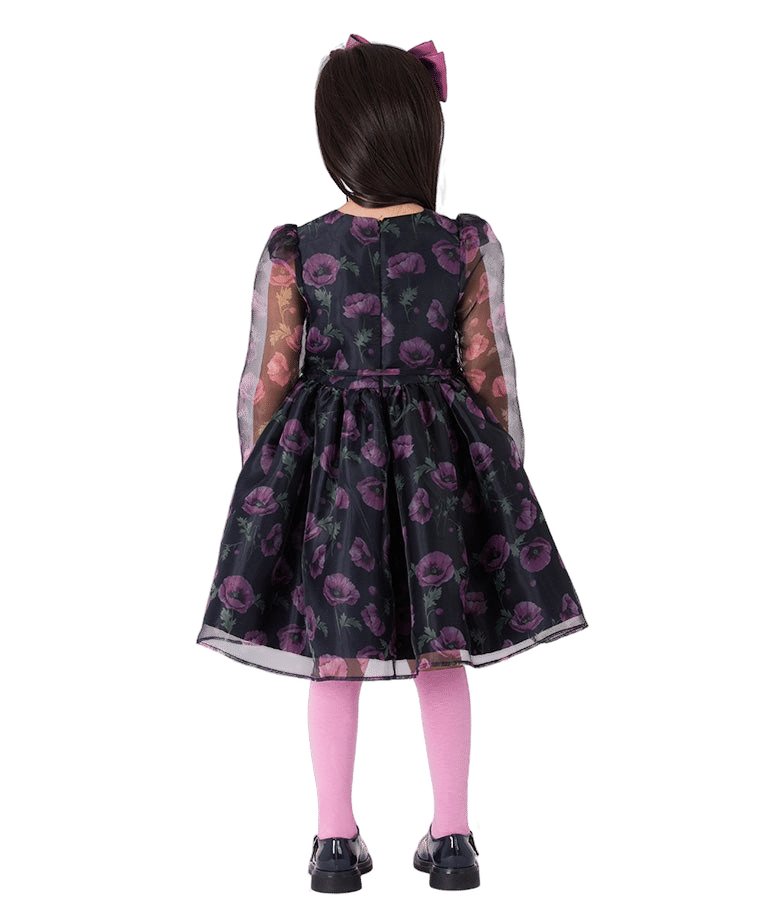 Floral Organza Girls Dress made by Mama Luma