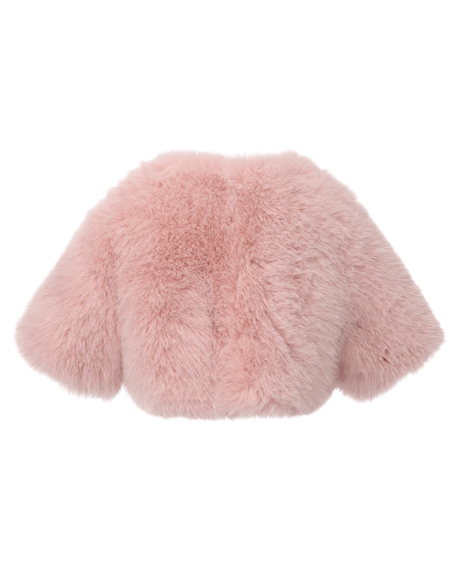 Thalia Cropped Faux Fur Jacket (Pink) made by Nana Jacqueline