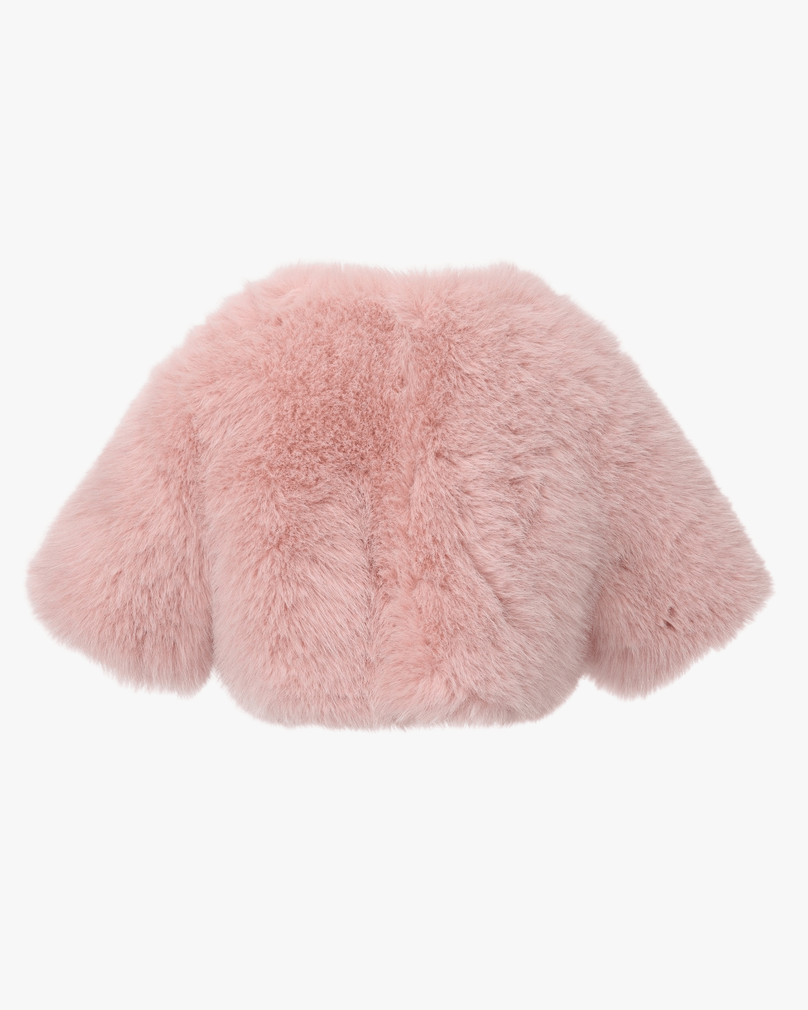 Thalia Cropped Faux Fur Jacket (Pink) made by Nana Jacqueline